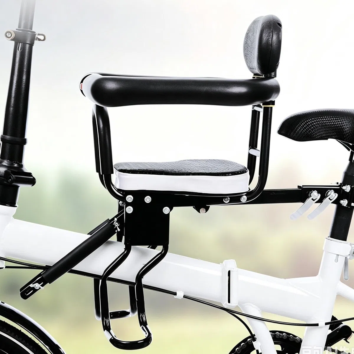 Seggiolino Bambini Bici Adulto Sgancio Rapido Ergonomico Comodo | Portabambini Montato su Bici Per Genitori Famiglia Scooter Montagna Strada Viaggio Ciclismo