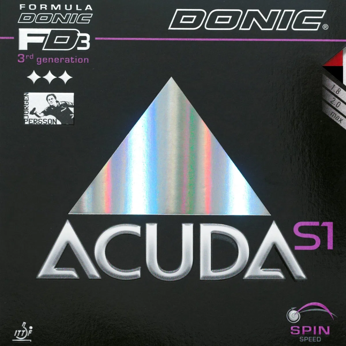 DONIC Tavolo da ping-pong, Acuda S1, 2.00 mm, Nero
