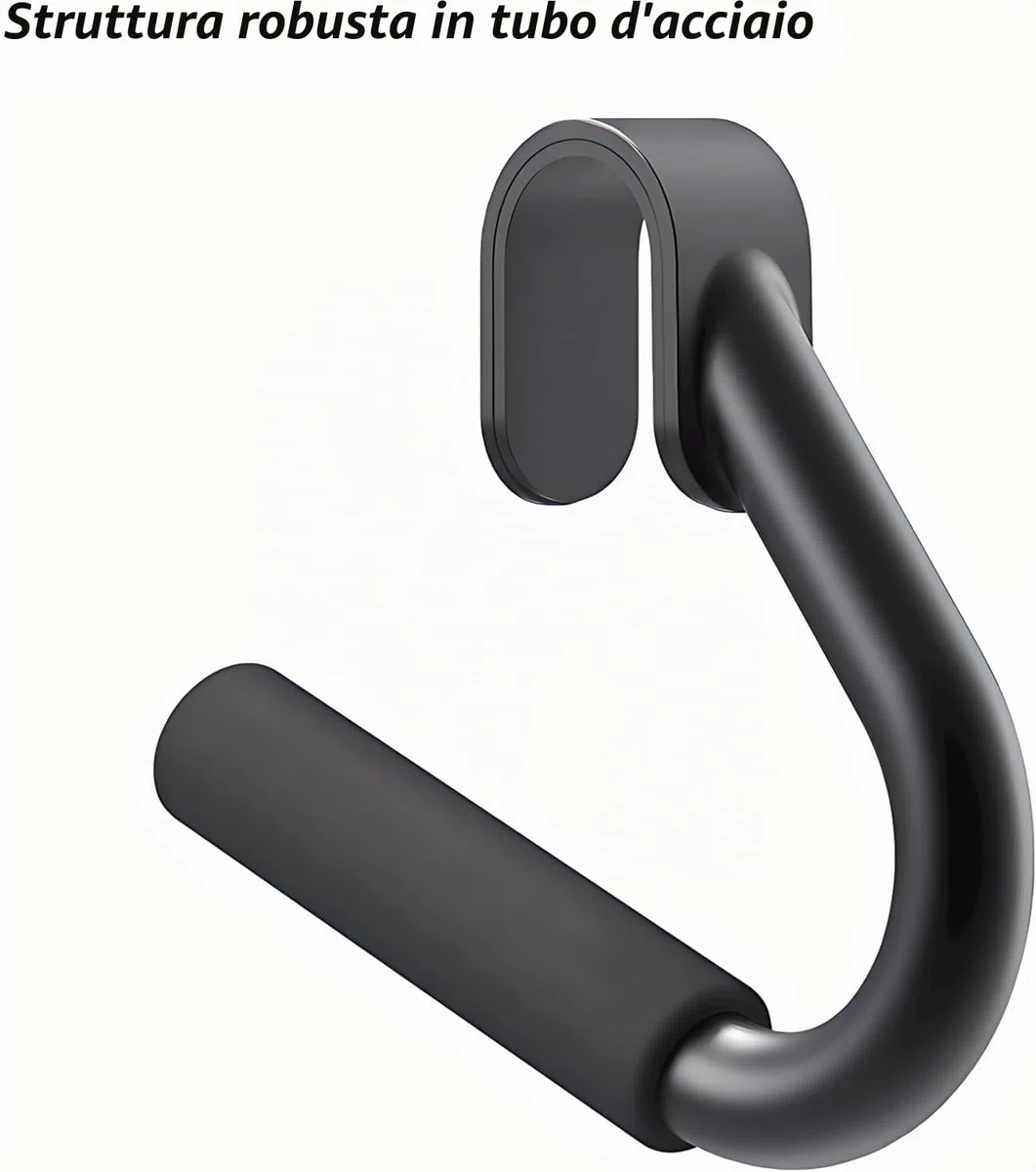 SELEWARE Maniglie Multifunzionali per Palestra con Impugnatura Ergonomica, Tubi in Acciaio Robusti, Attacchi per Barre di Trazione, Bilancieri, Fasce di Resistenza, Impugnature per Allenamento