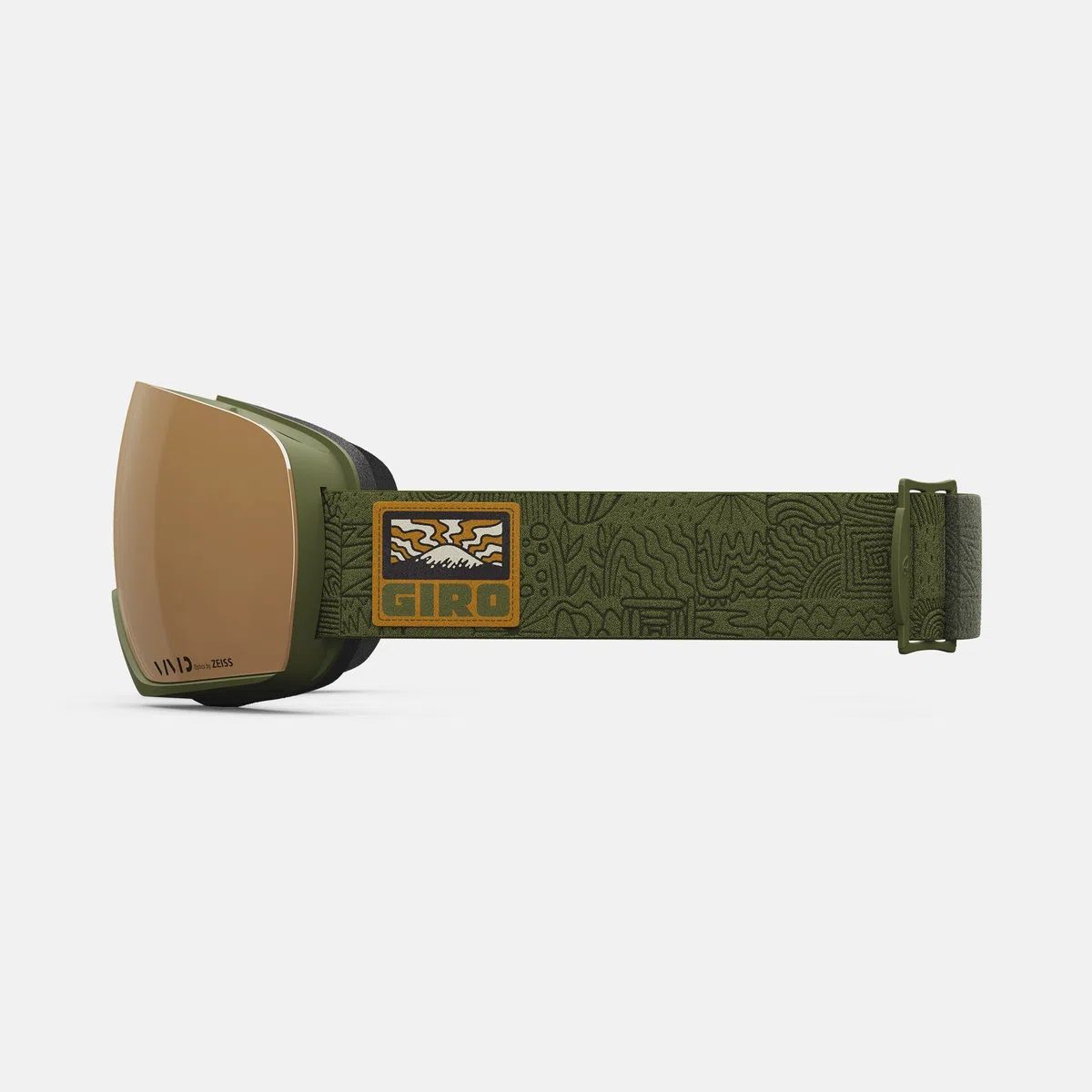 Giro Articolo Asian Fit Occhiali da Sci - Occhiali da Snowboard per Uomo - Trail Green Adventure Grid Strap con Vivid Petrol/Vivid Lenti Infrarossi