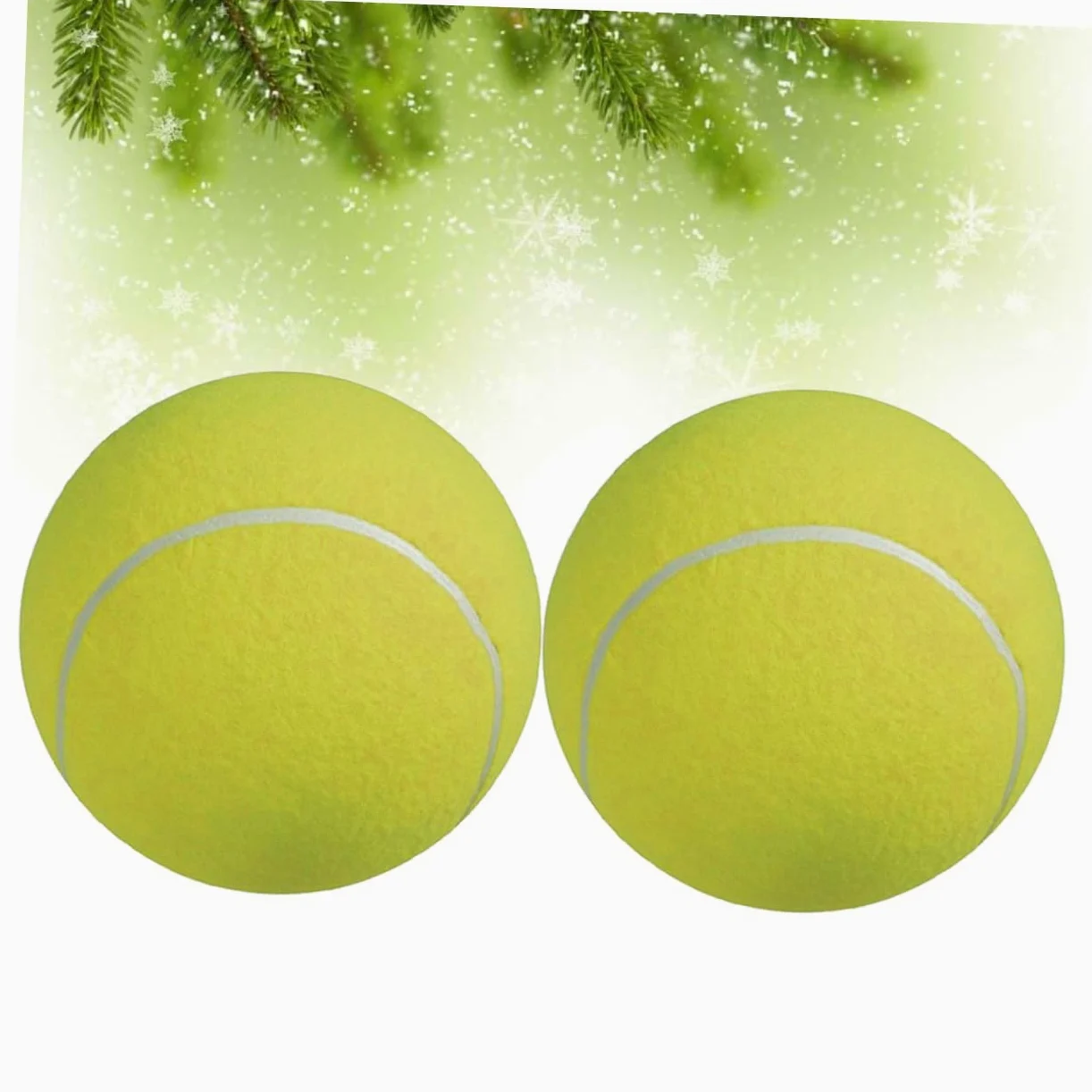 TOYANDONA Palla da Tennis Gonfiabile 9.5 Pollici con Ago, Grande Pallina per Cani e Ragazzo Ragazza, in Gomma e Fibra Sintetica