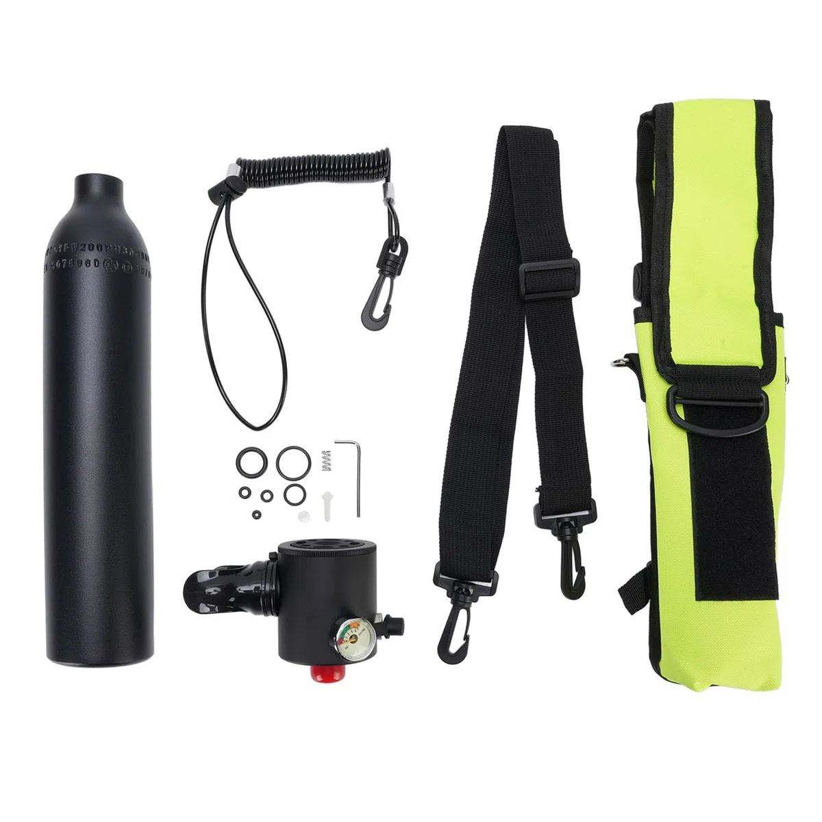 Diyeeni Attrezzatura Subacquea per Respirazione, Kit Bombola Subacquea | Bombola di ossigeno portatile per immersione con boccaglio in silicone per immersioni subacquee, snorkeling, fornitura