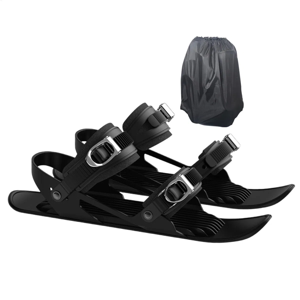 Sci Corti - Racchette Da Neve Con Borsa Per Scarpe | Pattini Per La Neve | Fibbia In Metallo Per Racchette Da Neve | Scarpe Da Sci Regolabili Multifunzionali | Piedi Da Neve Leggeri E Antidi
