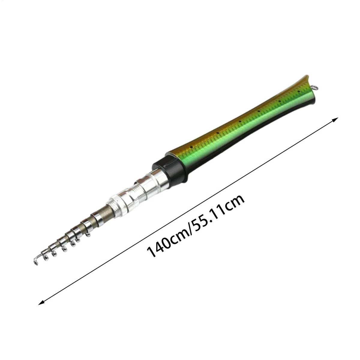 Canna da pesca piccola – canna da pesca telescopica tascabile – mulinello leggero Combo Pocket Pole per mare lago stagno