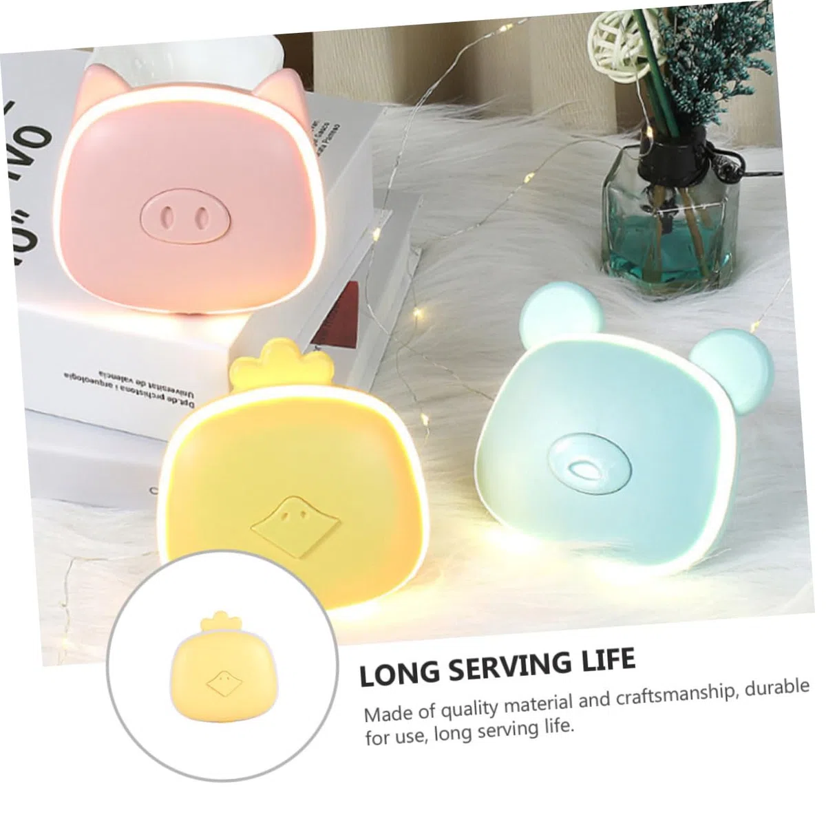 BESPORTBLE 2pezzi Mini Scaldamani Elettrico Ricaricabile Portatile Warm up Hands Feet More Design Carino Con Specchio Per Esterni e Regali