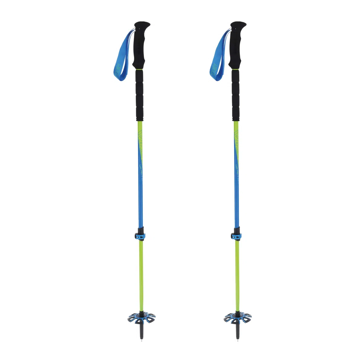 VIKING LUMI PRO - Bastoncini da trekking in carbonio, telescopici, in carbonio, telescopici, per escursionismo, trekking, da donna e da uomo