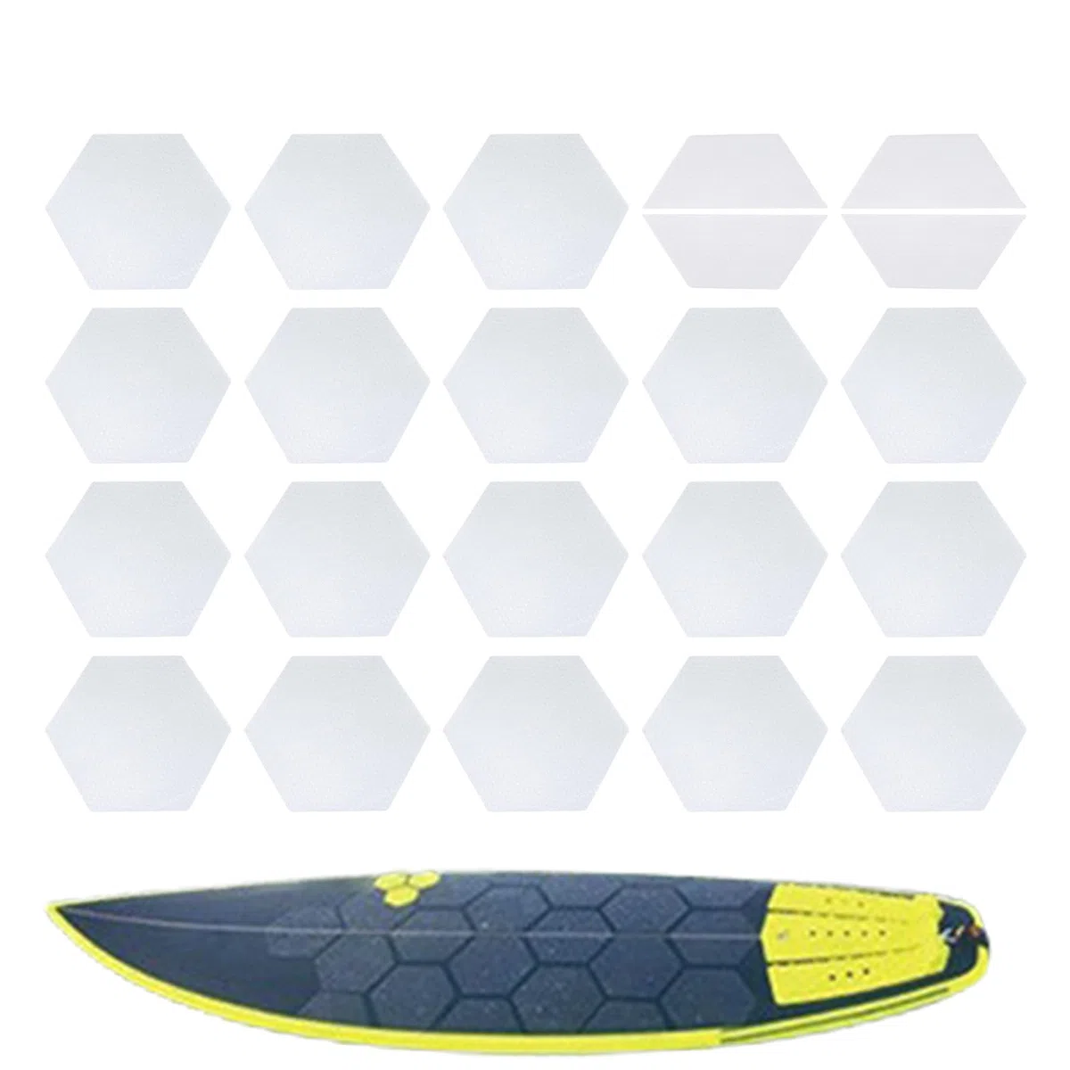 Tappetino Antiscivolo da Surf Adesivi Esagonali Antiscivolo Board | Tappetini Adesivi Per Surfboard per Paddleboard Snowboard Skateboard Sport All'aperto Estivo Kayak Pontoon