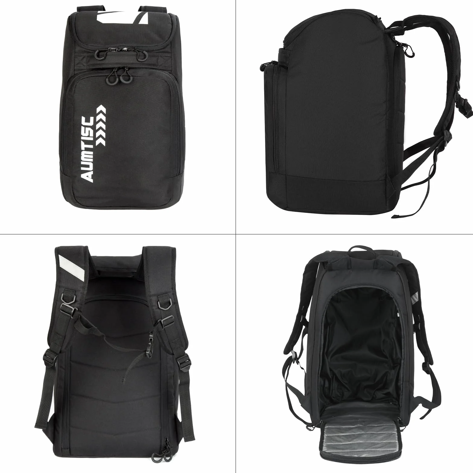 AUMTISC Borsa per scarponi da sci con scomparto per casco e cinghie 45L-65L