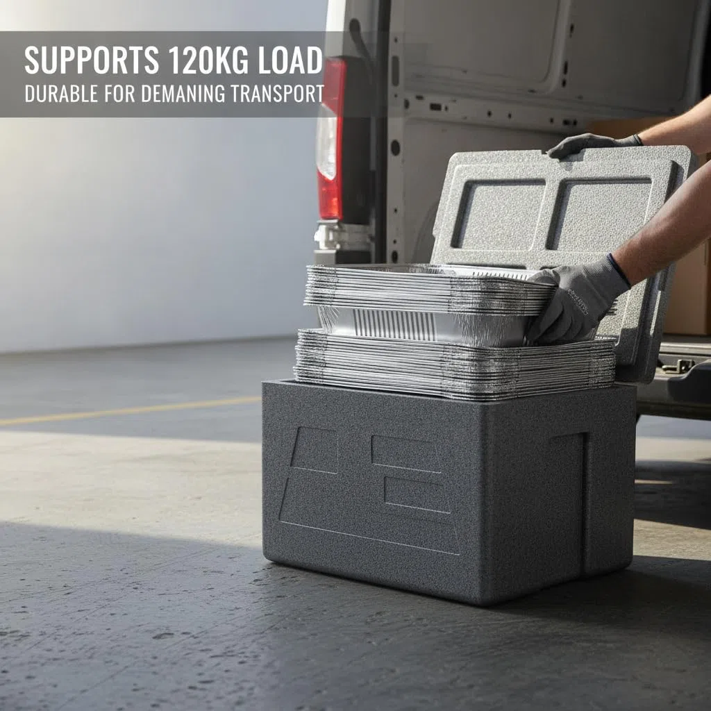 Contenitore Termico Professionale per Alimenti, Contenitore Isotermico Robusto per Trasporto Alimenti, per alimenti freddi, Style 1