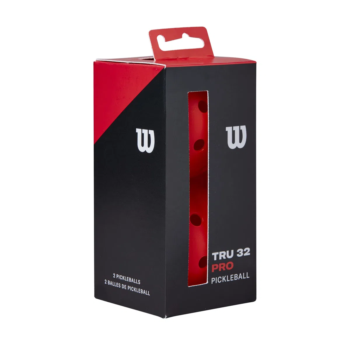 WILSON TRU 32 - Palline da Pickle, per esterni, confezione da 2, colore: Rosso