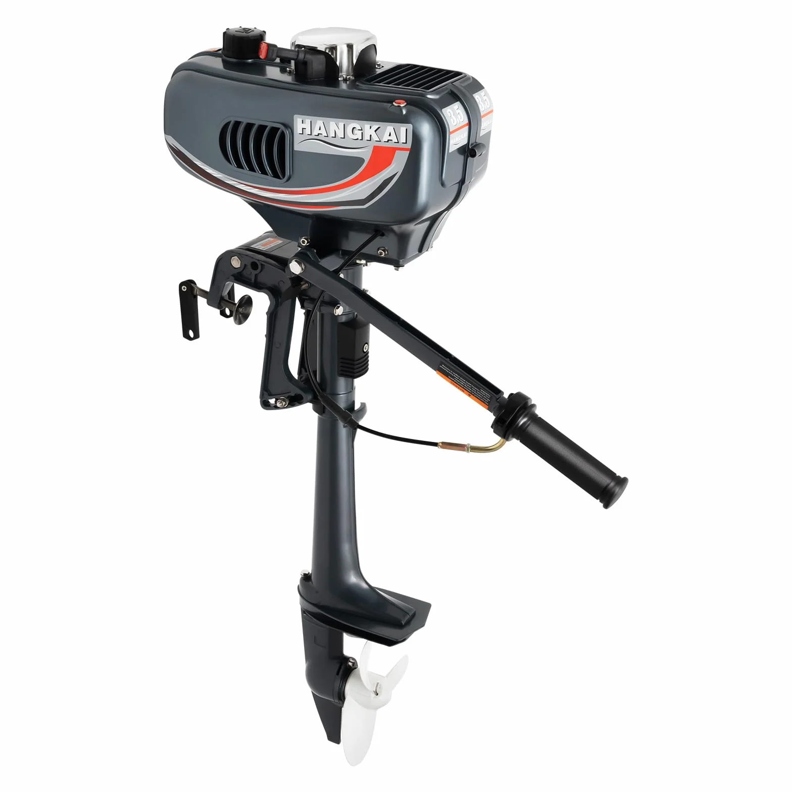 Motore Fuoribordo A 2 Tempi CDI Con Raffreddamento Ad Acqua, 2,5 Kw, Semi-Raffreddato Ad Aria, Controllo Pinne