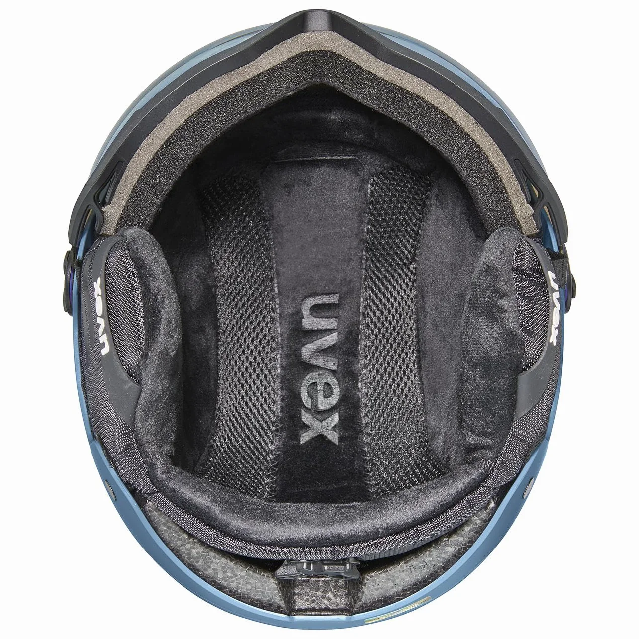 uvex wanted visor, casco da sci Unisex adulto, stone blue matt, 59-61 cm