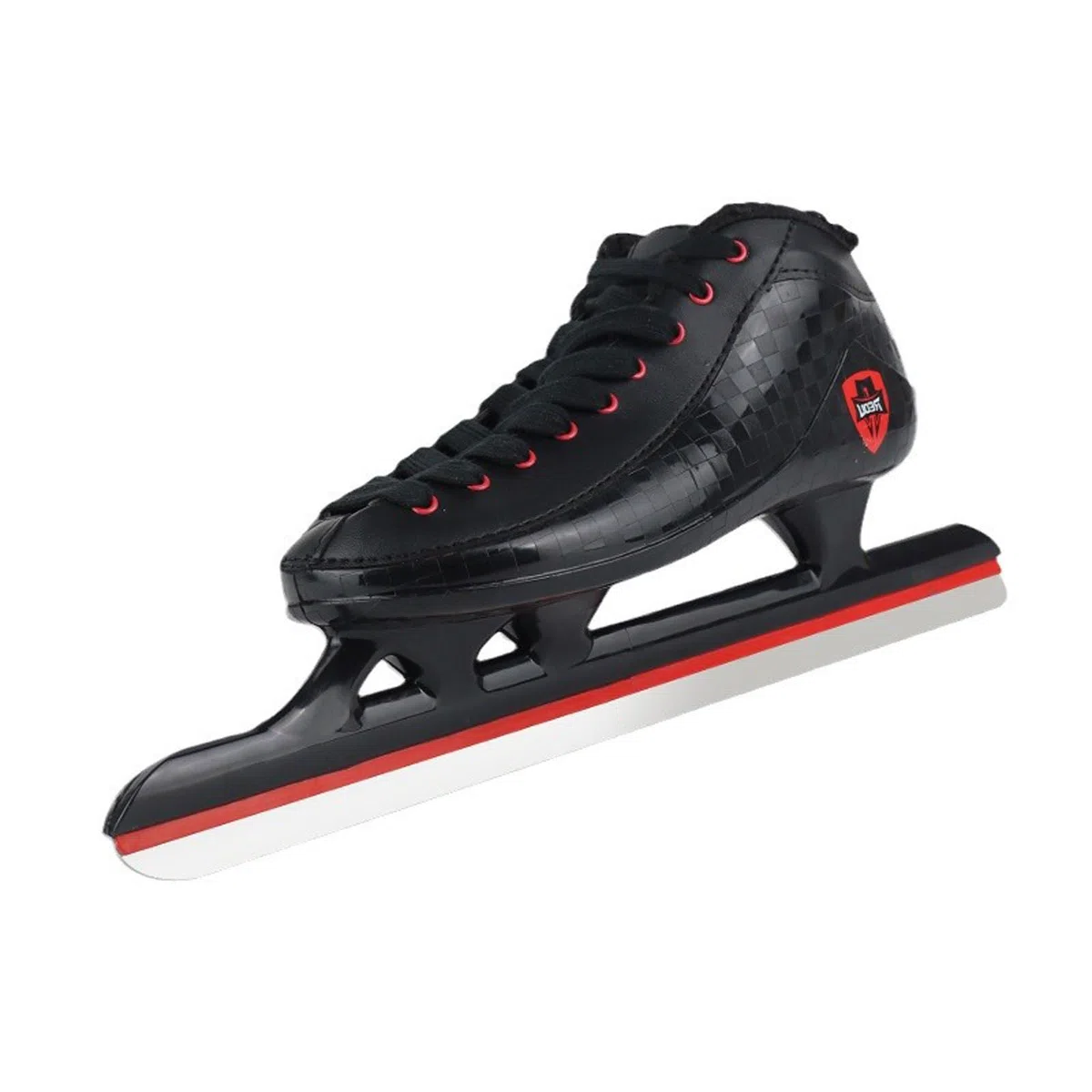 Pattini Ghiaccio Uomo,Scarpe da Pattinaggio di velocità,Calore e Comfort,Design Basso,per Una Presa SicuraAllacciate,Unisex - Che per Adulti，Ragazzi