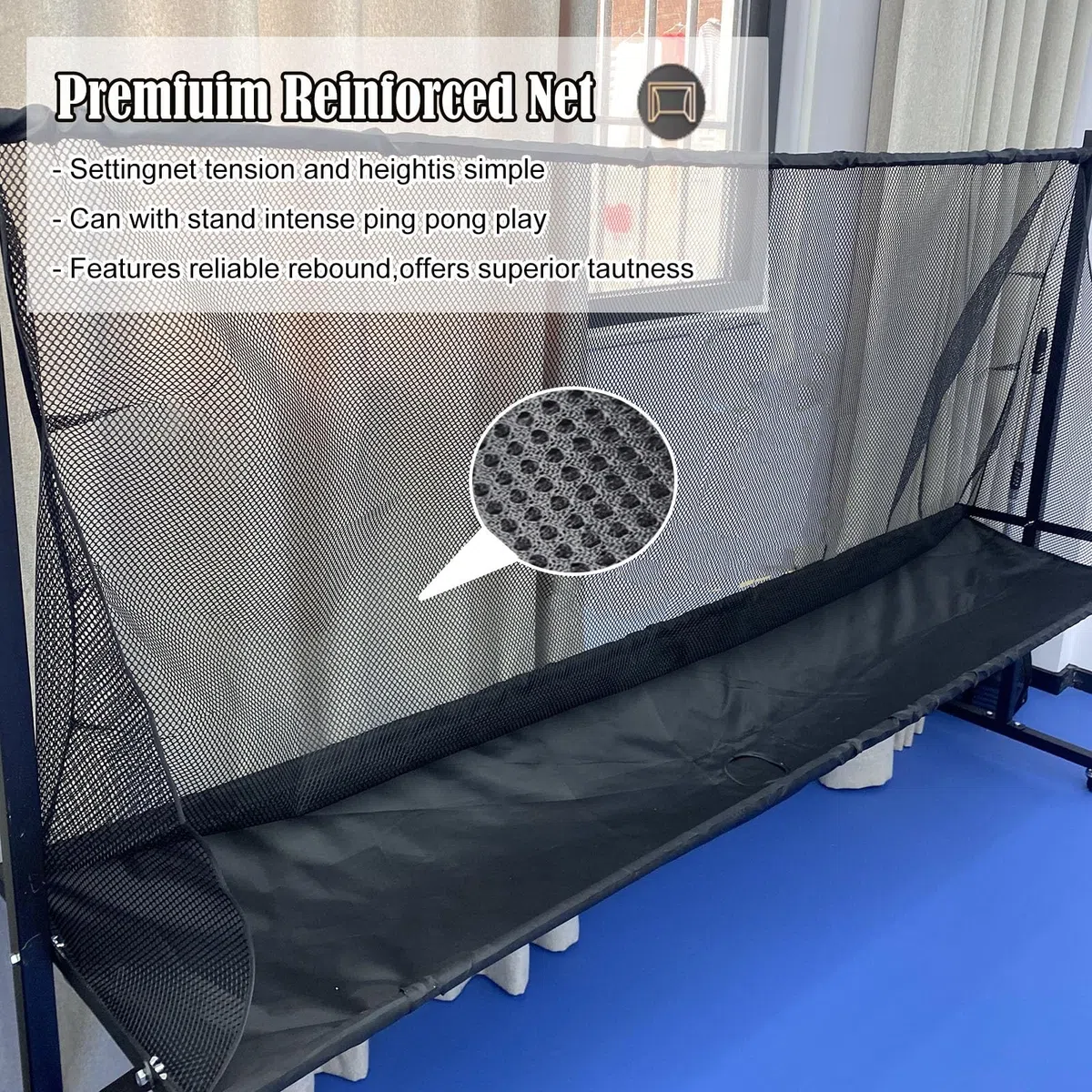 Rete di cattura robot da ping pong, strumento di allenamento per adulti e bambini per esercizi con più palline, attrezzatura per la raccolta del riciclo di ping pong per la pratica del servizio all'ap