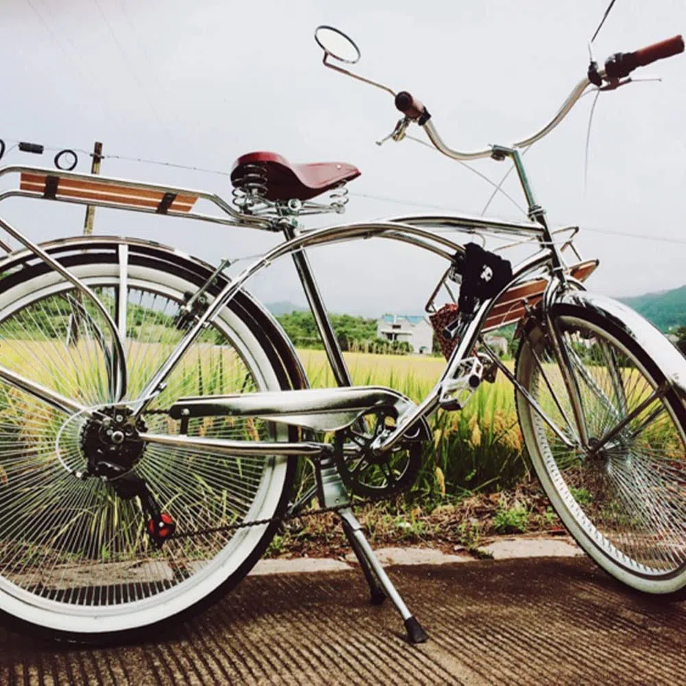 Tenthome Cestello VéLo Portapacchi Anteriore VéLo con Cestino Portabagagli Anteriore VéLo in Legno Portapacchi Anteriore Holland Road Bike