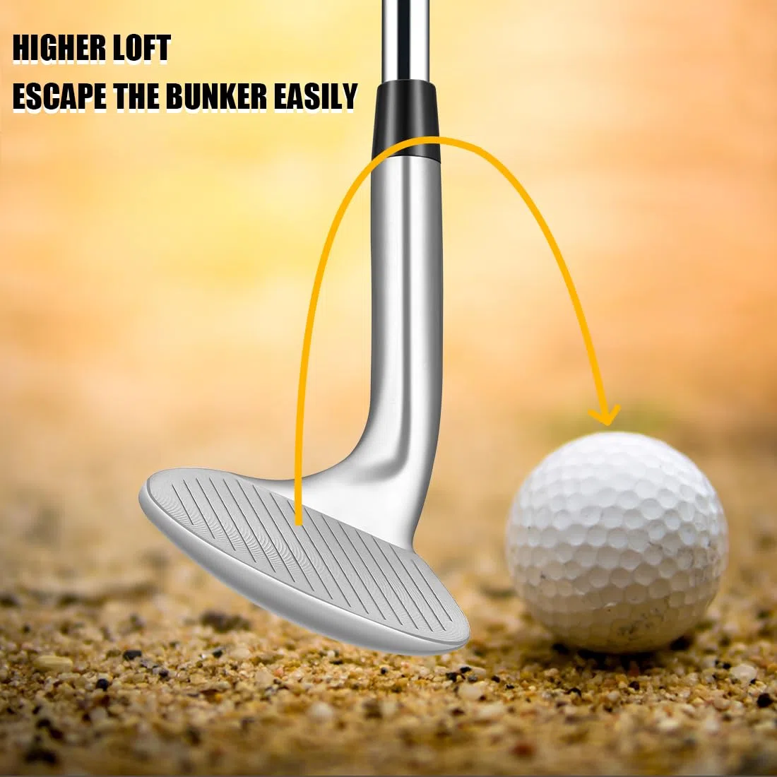 MAZEL Zeppe da golf da 68,70,72 gradi, 35 pollici, per destrorsi, QPQ, nero, CNC fresato con sabbia e sabbia, mazza da golf da uomo
