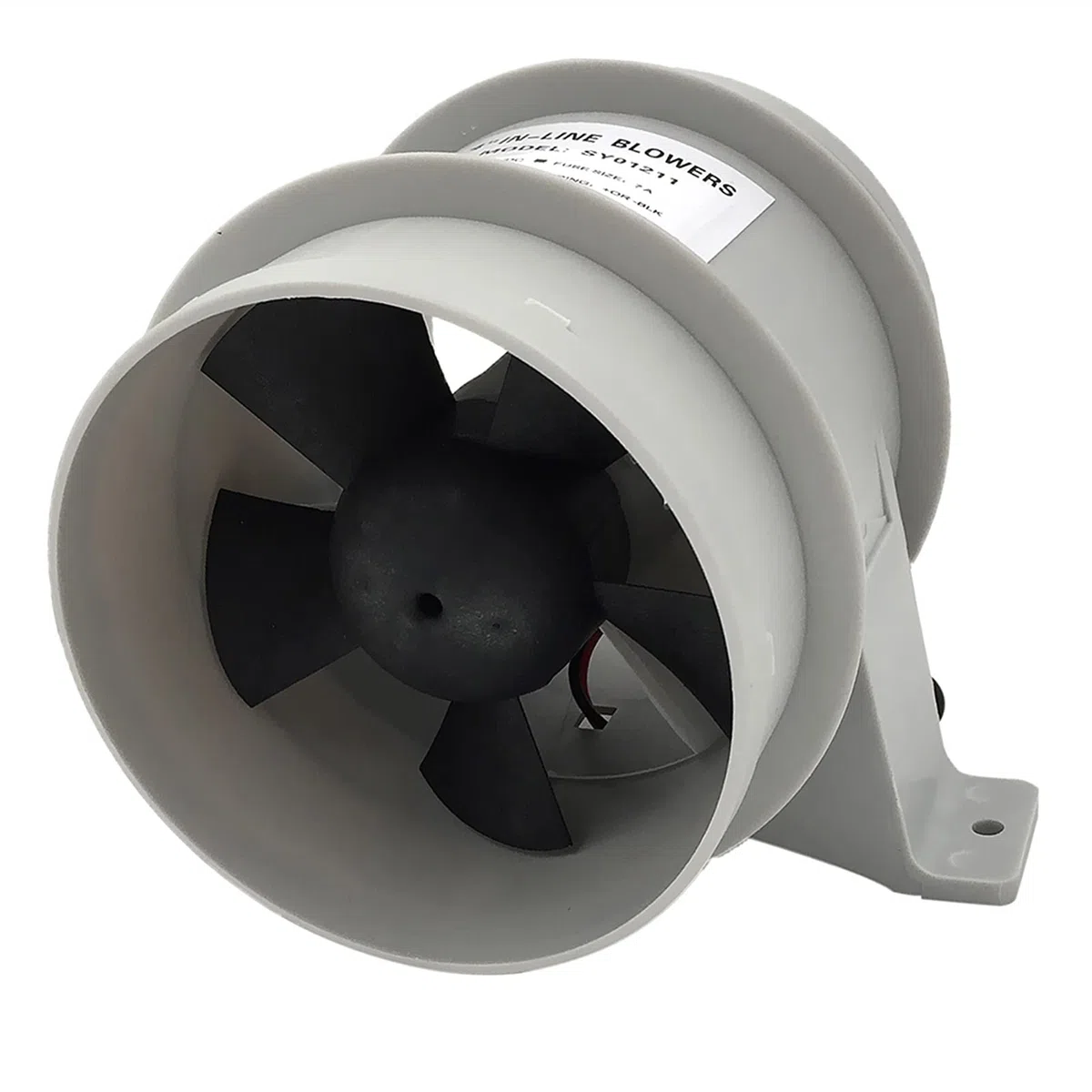 12V 40A ABS Soffiatore d'aria silenzioso Resistente all'acqua Diametro da 4 pollici Flusso d'aria elevato Soffiatore in linea Motore soffiatore for sentina marina for barche ABS Soffiatore di l