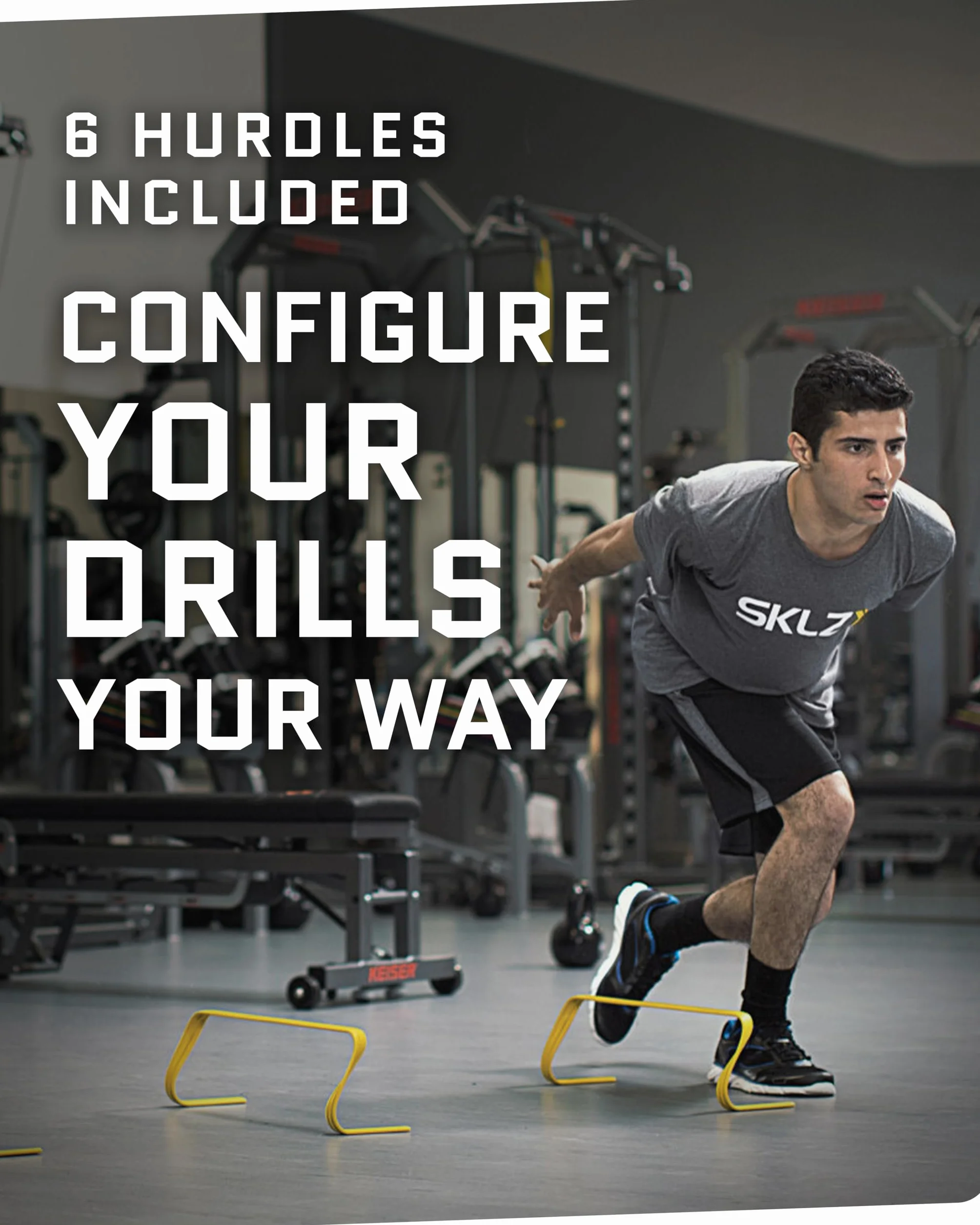 SKLZ, Hurdle Ostacoli Unisex adulto, Giallo