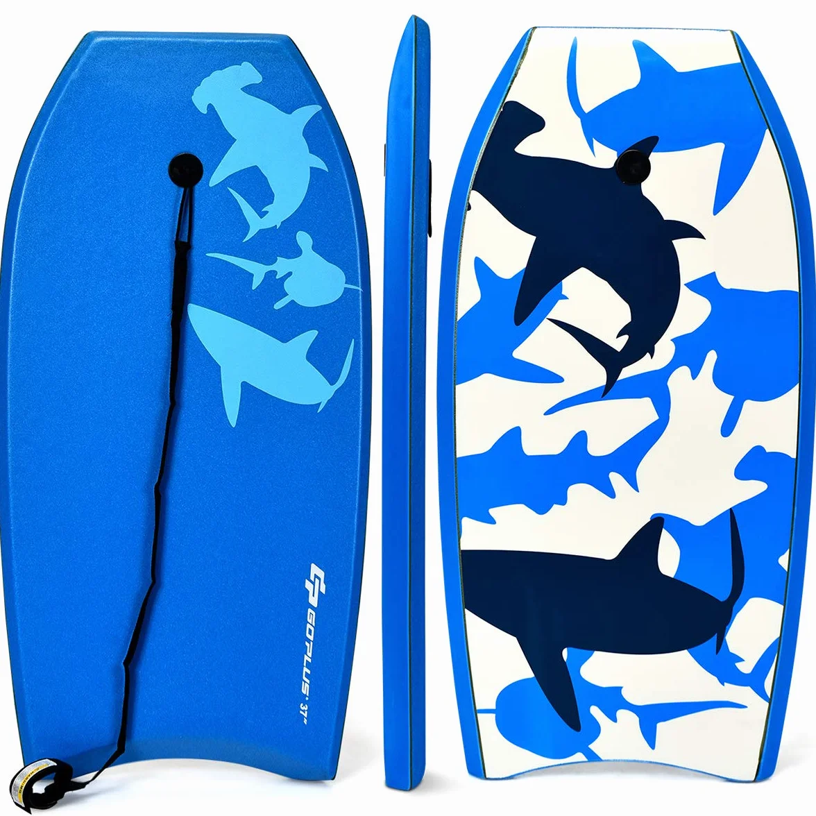 COSTWAY Tavola da Surf 33"/37"/41", Tavola Surf Bambini e Adulti in XPE, EPS e HDPE, Tavoletta Mare con Leash per Polso, Portata 85 kg