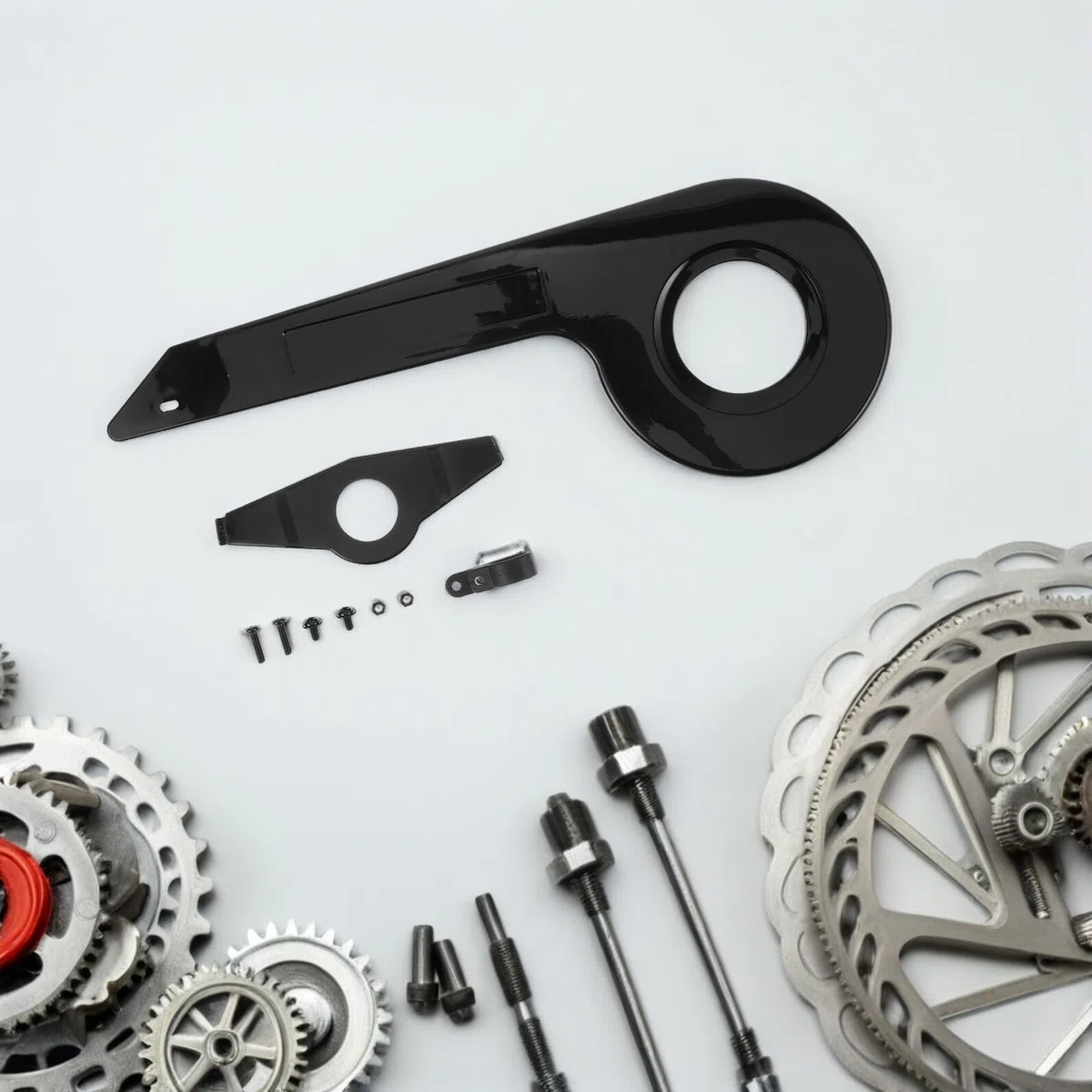 ERINGOGO Protezione Catena Bici in Plastica Leggera Copertura per Corona 32-36t Protezione Pignone Anteriore Resistente per Mountain Bike e Bici da Strada Sicurezza e Manutenzione