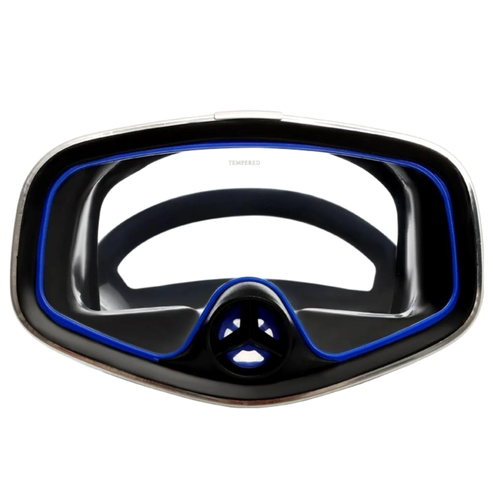 Maschera Subacquea Integrale Occhiali Nuoto Visore Snorkeling Ampia Lente in Vetro Temperato Antiappannamento Cinturino Regolabile Silicone