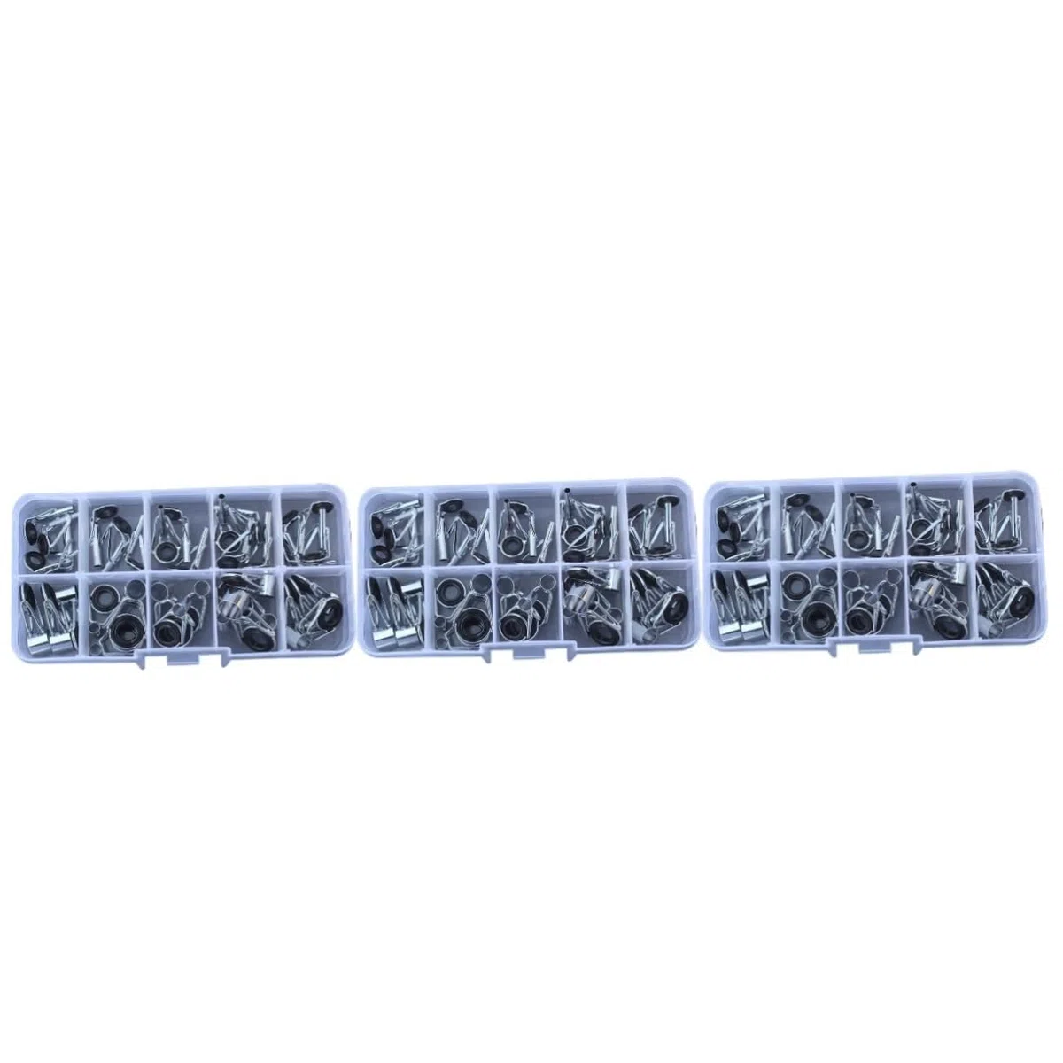 INOOMP Set di Kit di Riparazione per Punte per Asta 72 Pezzi Guide per Canne Pesca Kit di Riparazione per Canne Pesca