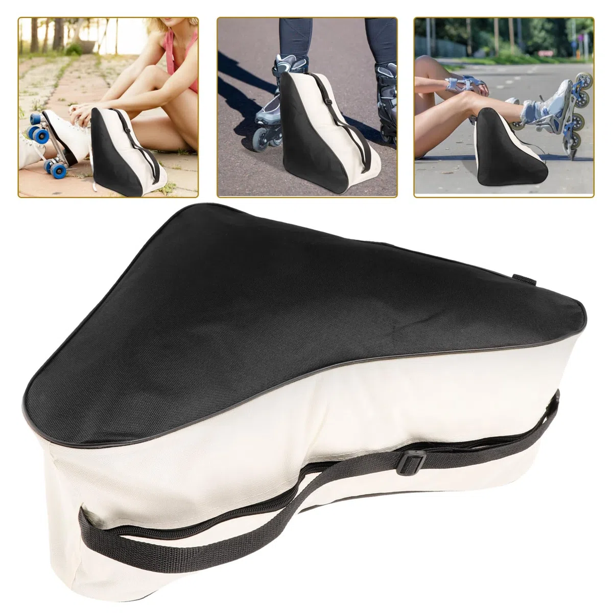 POPETPOP borsa per pattini a rotelle pattini a rotelle per contenitore per pattini a rotelle ghiaccio custodia per scarpe da pattinaggio custodia per pattini