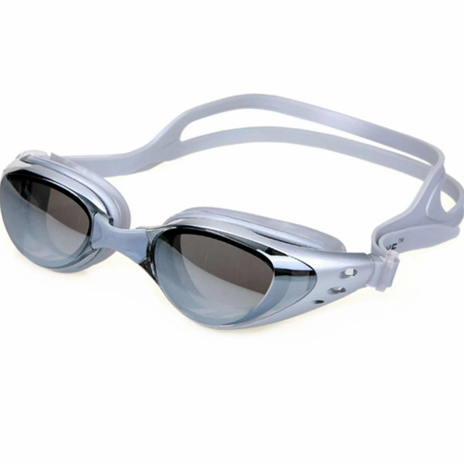 occhialini, Occhiali da Nuoto for Uomo e Donna, antiappannamento, con prescrizione UV, Impermeabili, Regolabili in Silicone, for Piscina, Adulti, Occhiali da Sub(Lavender)