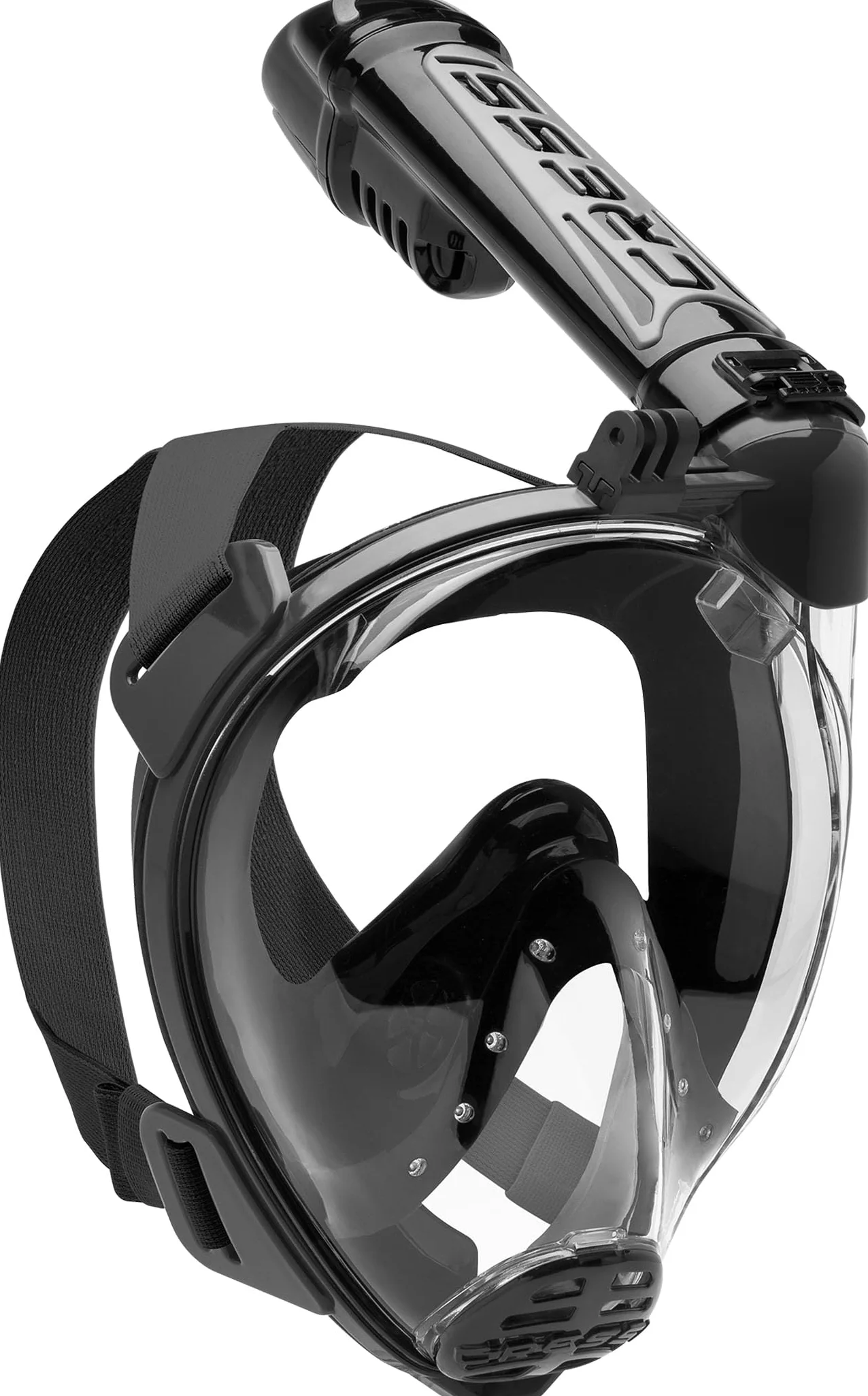 CRESSI dal 1946 Duke Action maschera integrale per snorkeling con ampia visione, antiappannamento, con tubo dry e supporto per action cam