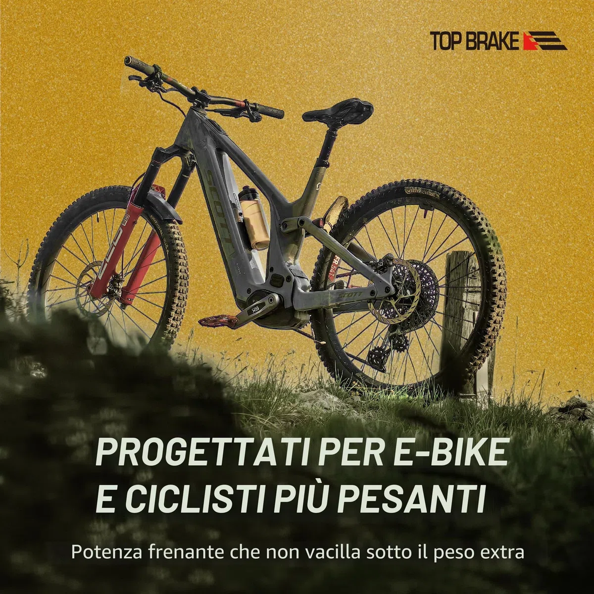 TOP BRAKE Pastiglie per freni a disco compatibili con MAGURA 4 pistoni MT5/MT7/MT5e/MT Thirty | MTB/eMTB/Downhill/Enduro/Trail