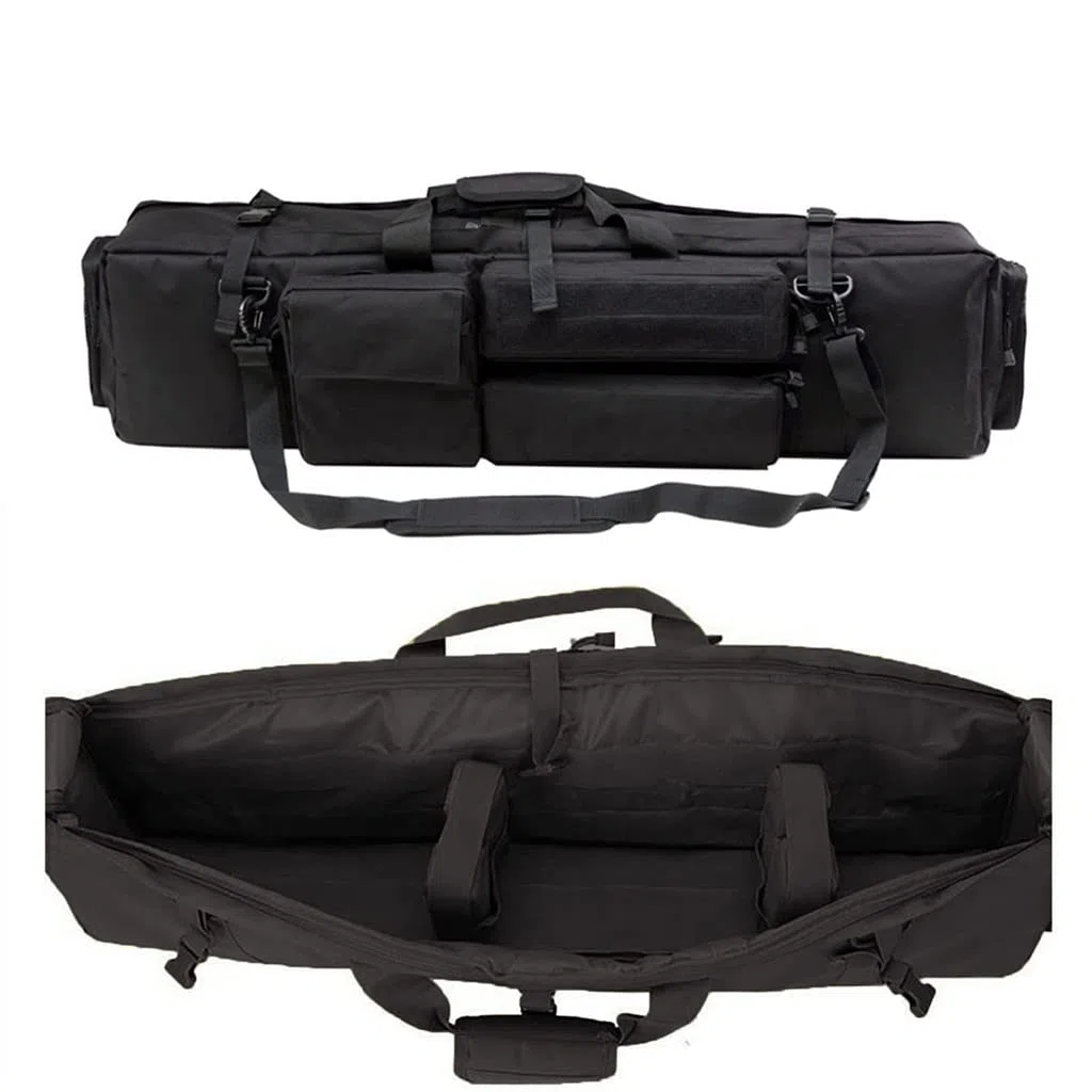 Custodie per Pistole Morbide, Fucile Tattico Custodia, Borsa Porta Fucile, Borsa Tattica per Pistola Lunga per Riporre Carabine Fucili Nero
