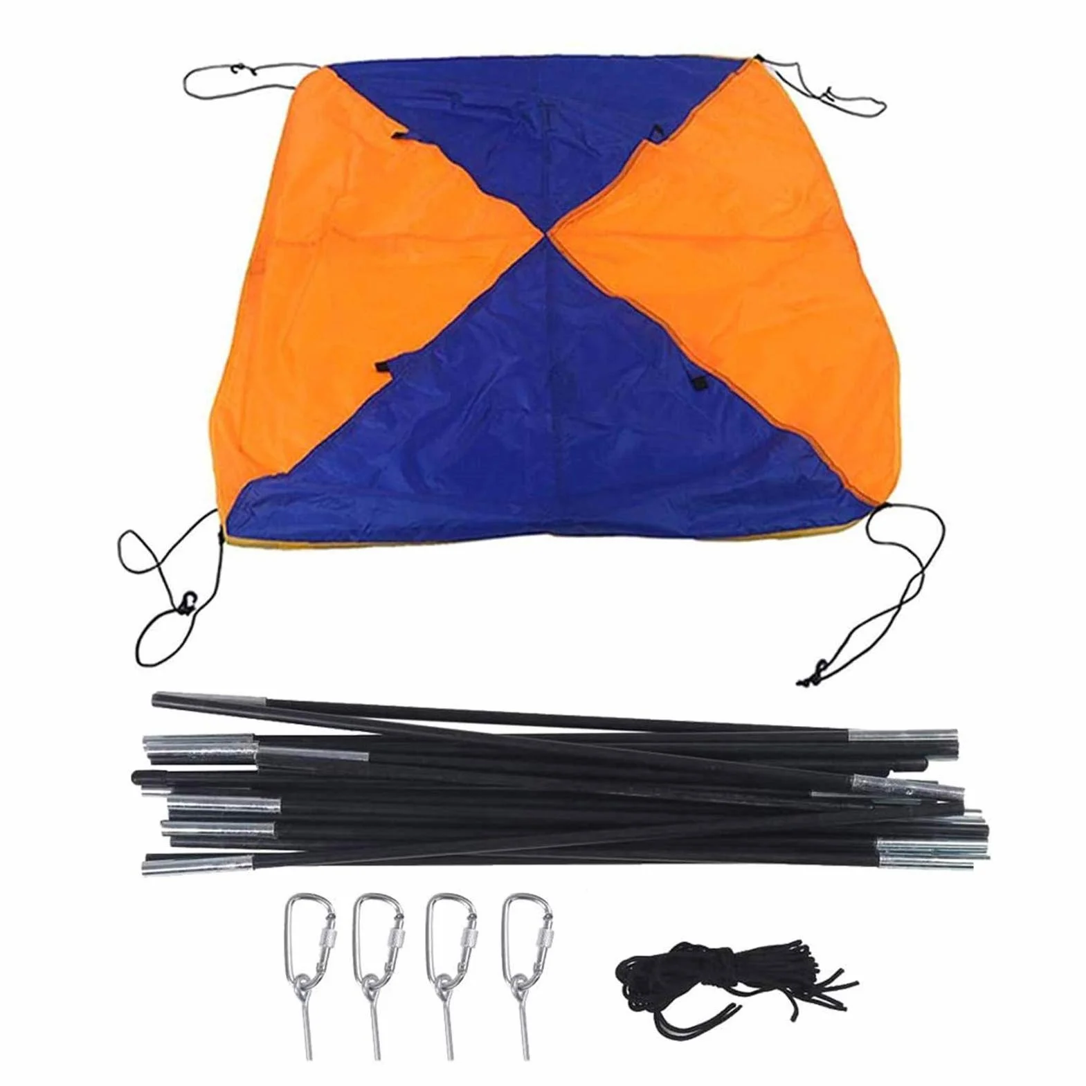 Tenda a baldacchino pieghevole per canoni da 4 a 5 persone, canotto da 4 a 5 persone, canopy, tendone parasole per attività sportive acquatiche