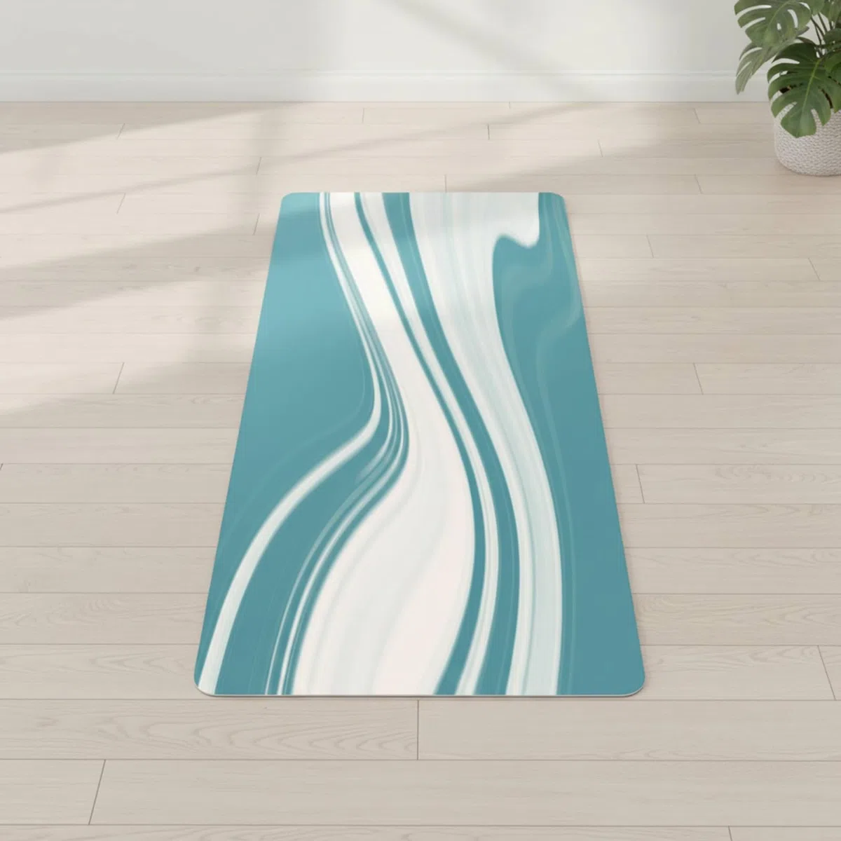 Tappetino da Esercizio Donne Tappeto Fitness Tappeto Materassino Ginnastica Cuscinetto Allenamento Spessore 5mm in PU Confortevole E Stabile Adatto per Palestra