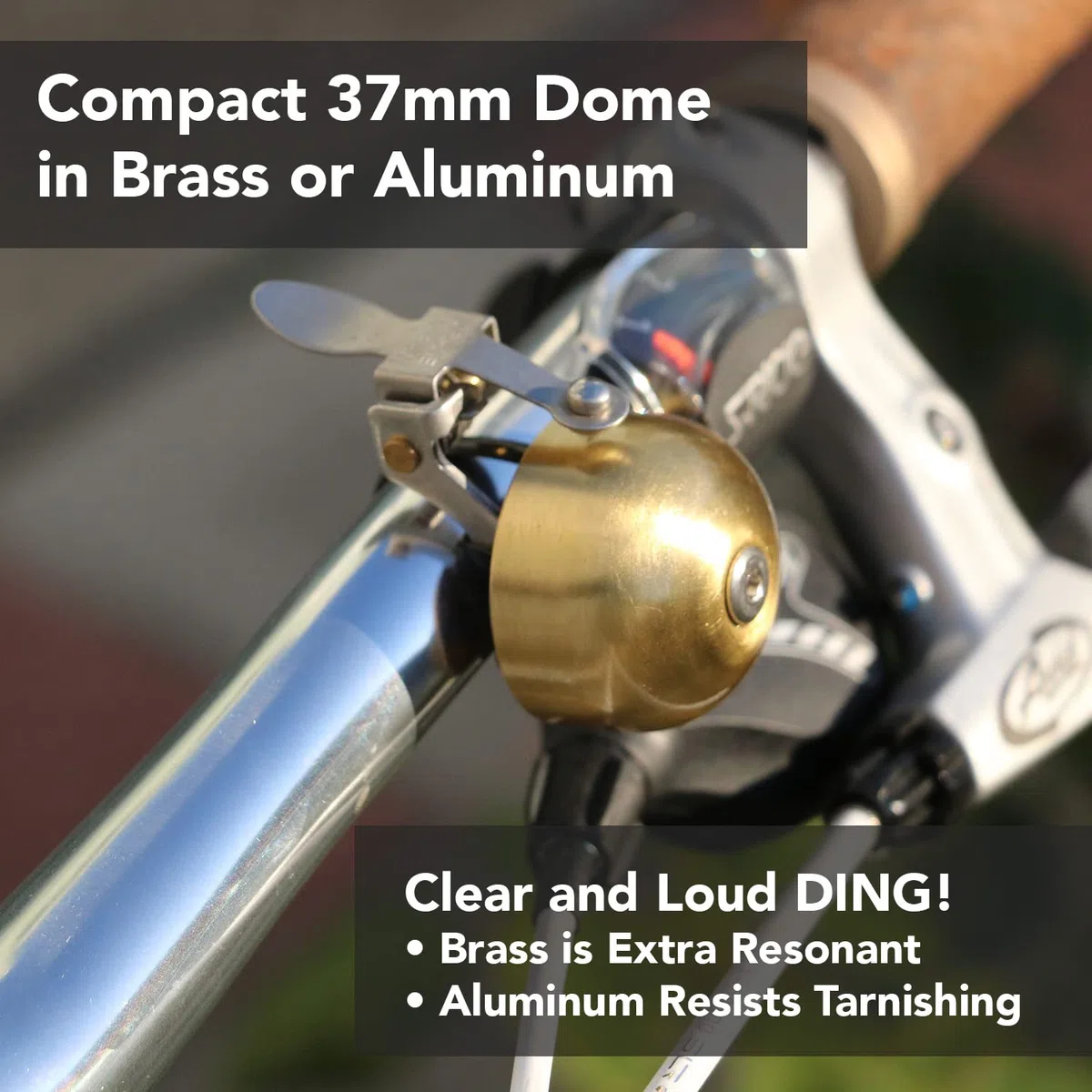 Crane Campanello E-Ne per bicicletta, realizzato in Giappone, per bici da strada o mountain bike, adatto a tutte le dimensioni e tipi di manubrio