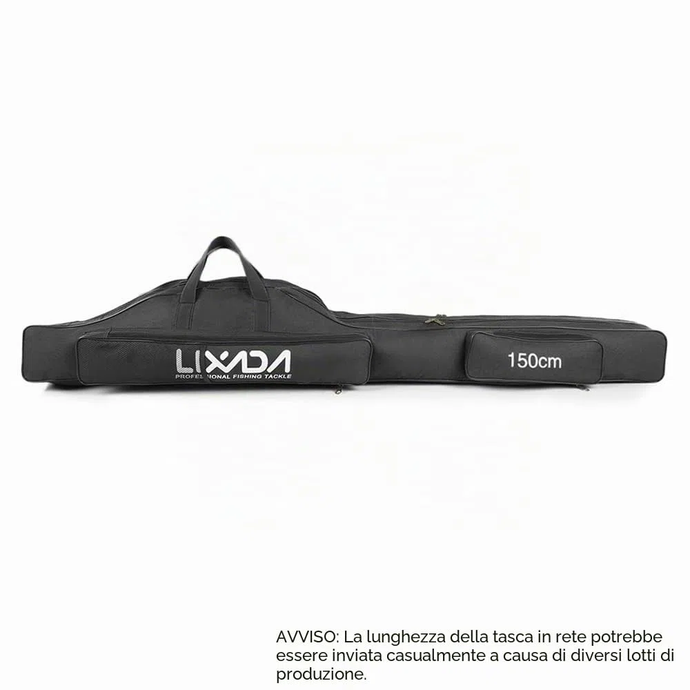 Borsa da pesca, 170 cm, portatile, pieghevole, per canna da pesca, attrezzatura da pesca, borsa da viaggio, organizer