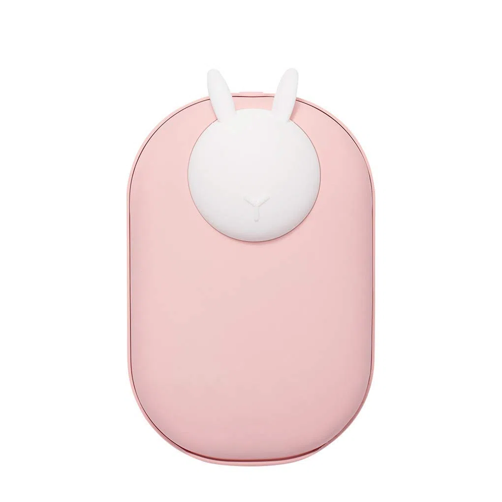 Scaldamani Ricaricabile USB, scaldamani Elettrico a Doppia Faccia, Power Bank Portatile, Regalo Invernale per Sport Indoor e Outdoor Power Bank, Rosa