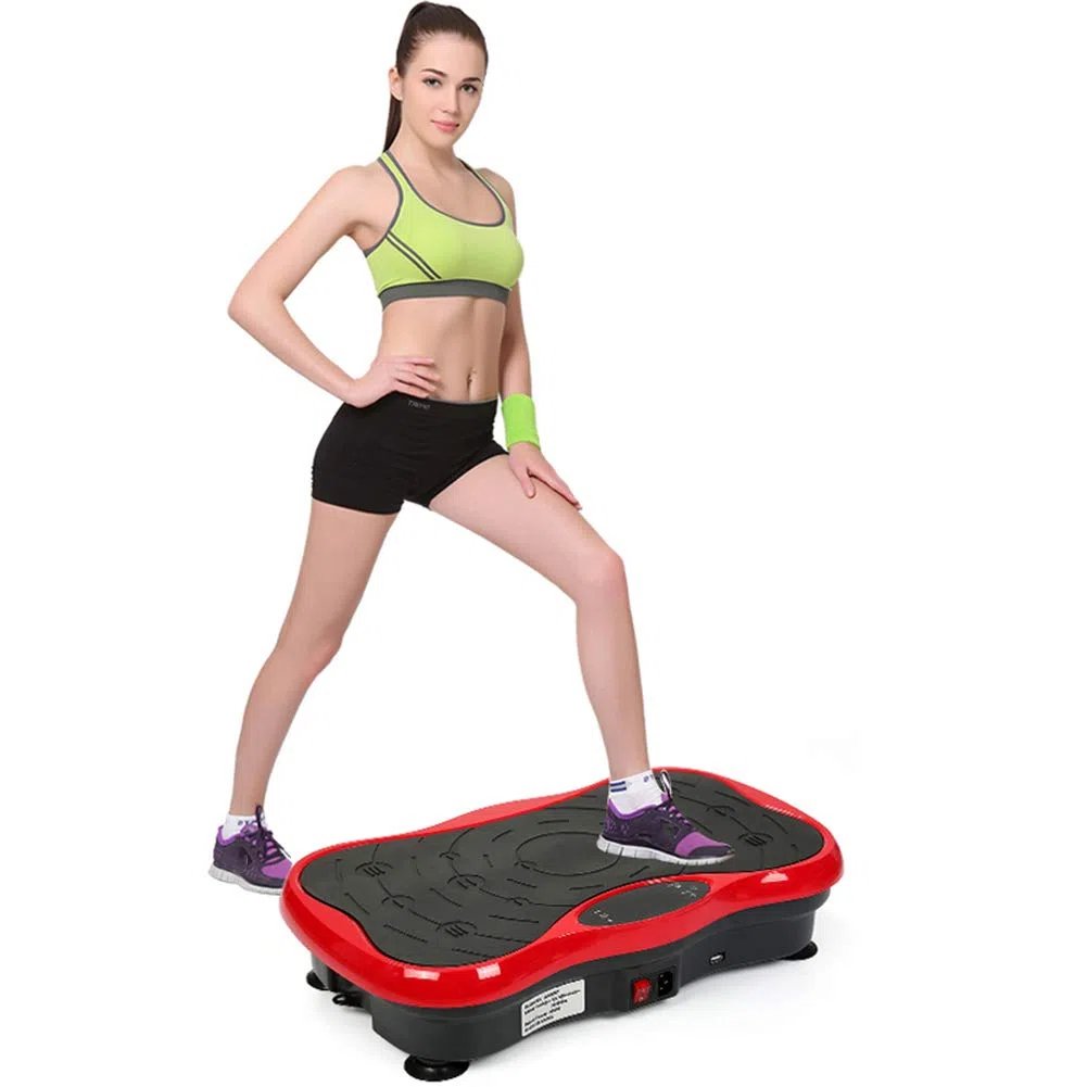 Piattaforma massaggiante Portatile per Macchina Vibrante per Il Corpo, Audio Bluetooth, carico Massimo 264 libbre, per Allenamento aerobico in casa e in Palestra