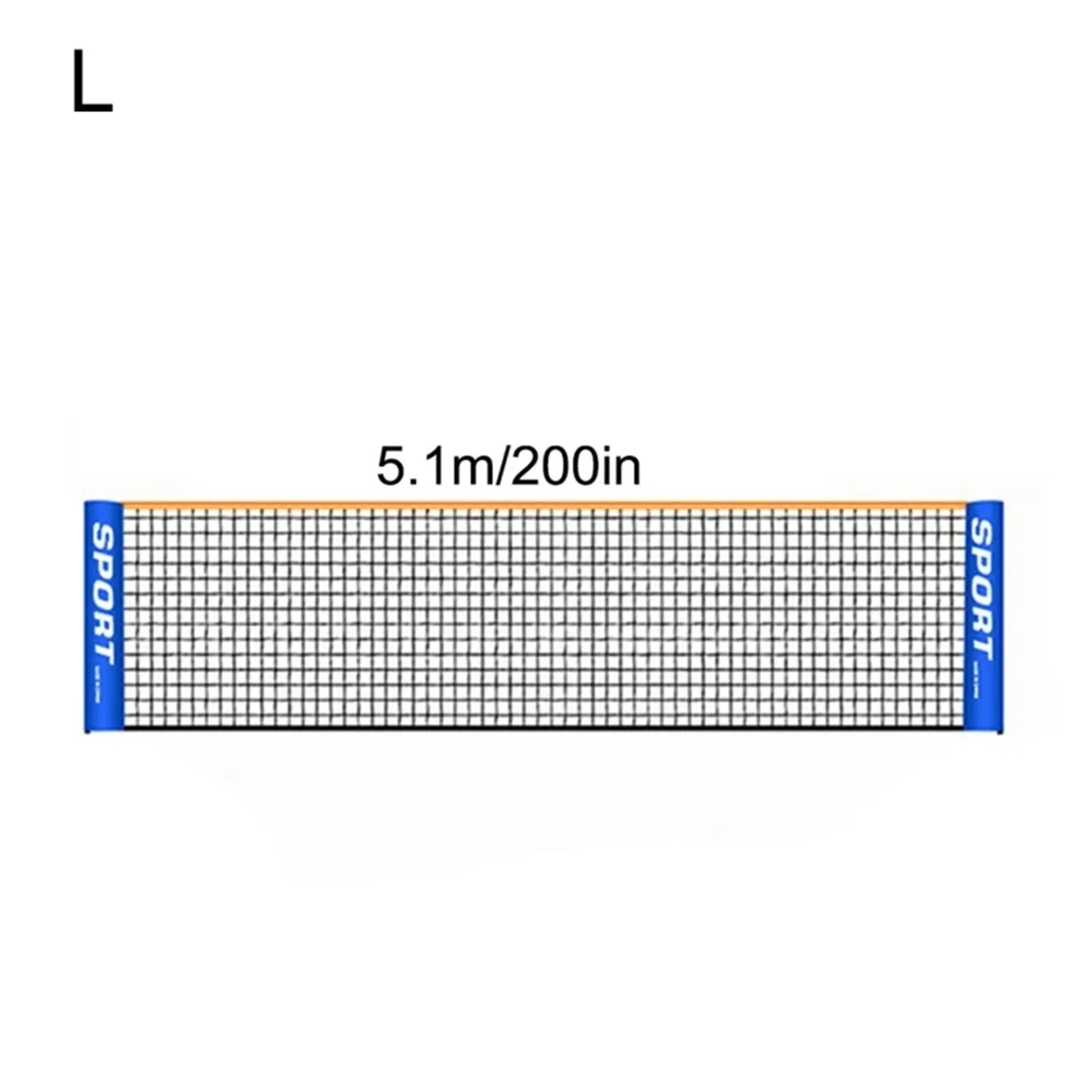 Rete da Badminton Portatile Rete da Allenamento Semplice Rete da Tennis Rete da Esterno e Interno per Badminton, Tennis(5.1m)