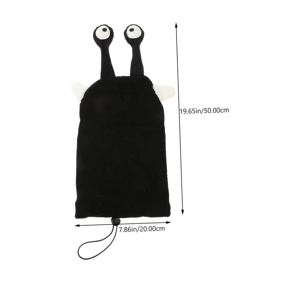 Copertura Decorativa Elastica per Casco da Sci, Copricasco Nero | Filato, Portatile e Lavabile, per Sport sulla Neve, Aiuta a Ridurre Rumore Dell’aria