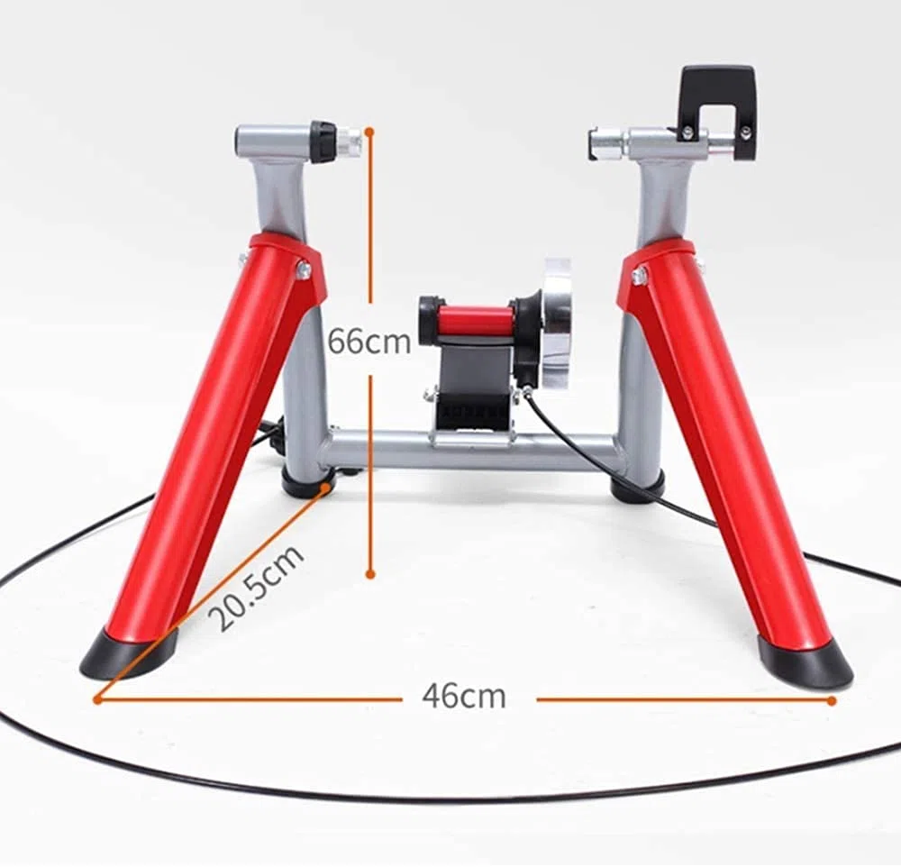 Bike Trainer Stand □ Allenatore per biciclette per uso interno portatile 1-6 Leves regolabile volano magnetico regolabile, strutture fisse per biciclette per biciclette per strada e mountain bik