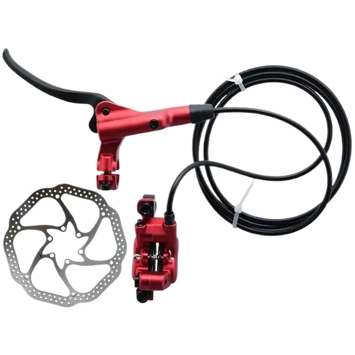 HB-876 Set Freno Idraulico a Disco Pieghevole per Mountain Bike a 4 Pistoni Set Anteriore 800 Posteriore 1450mm Parti per crampi per Biciclette MTB(RLR 1450mm -RO 160mm)