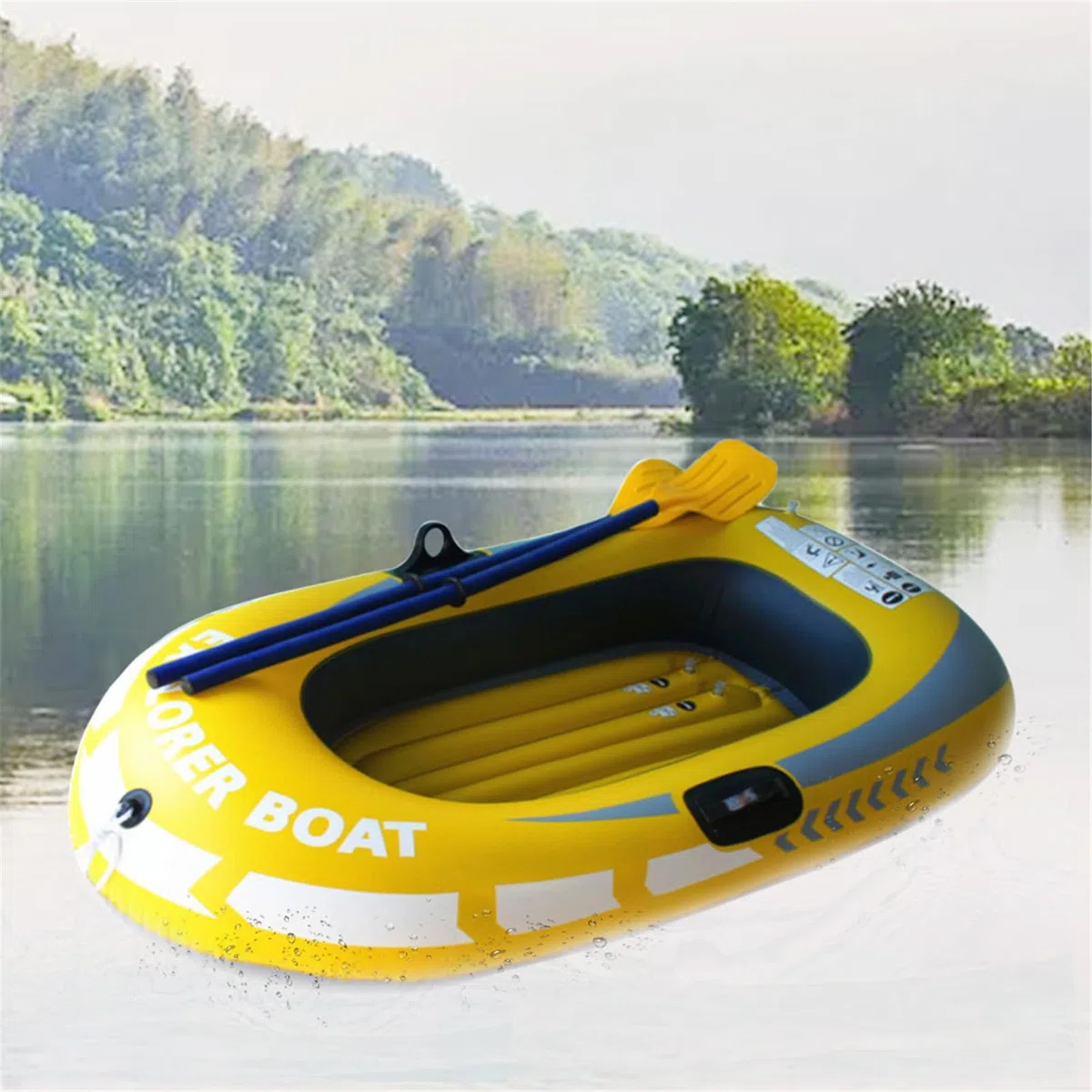Kayak gonfiabili - Gommone per 1/2 | Kayak Gonfiabile Estivo in Doppio PVC, Barca da Portatile Pieghevole Addensata per Sport Acquatici alla Deriva all'Aperto, Barca d'Assalto in