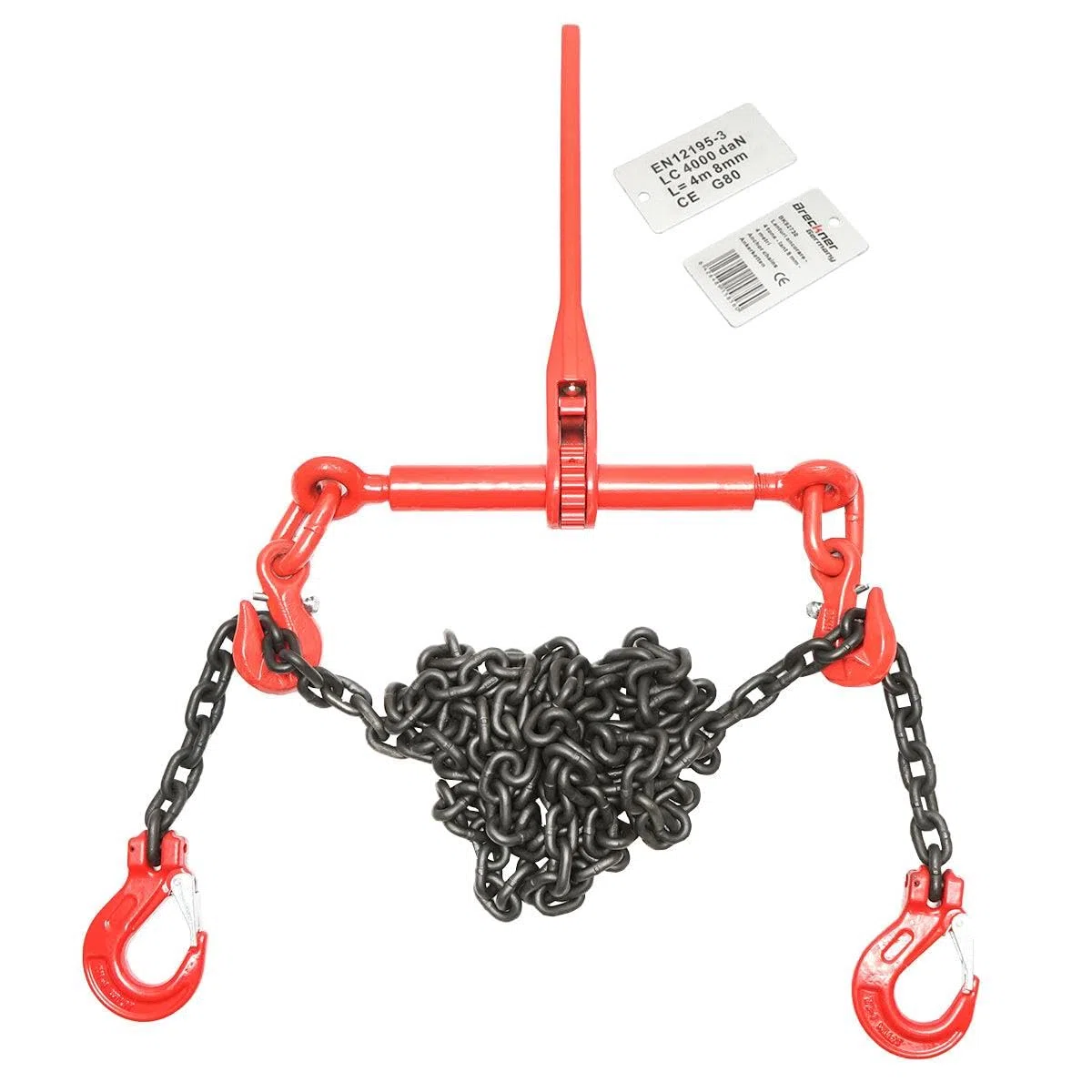Catena di ancoraggio con tenditore a cricchetto, 4T, lunghezza 4m