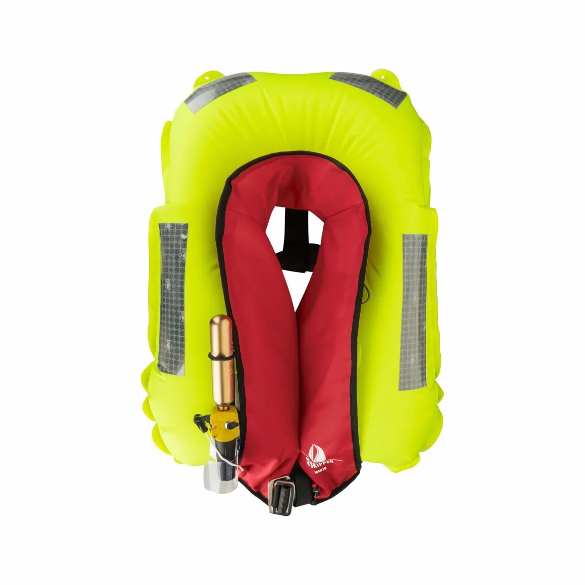 Set di 2 12skipper giubbotti di salvataggio automatici 165N ISO con imbragatura, verde oliva
