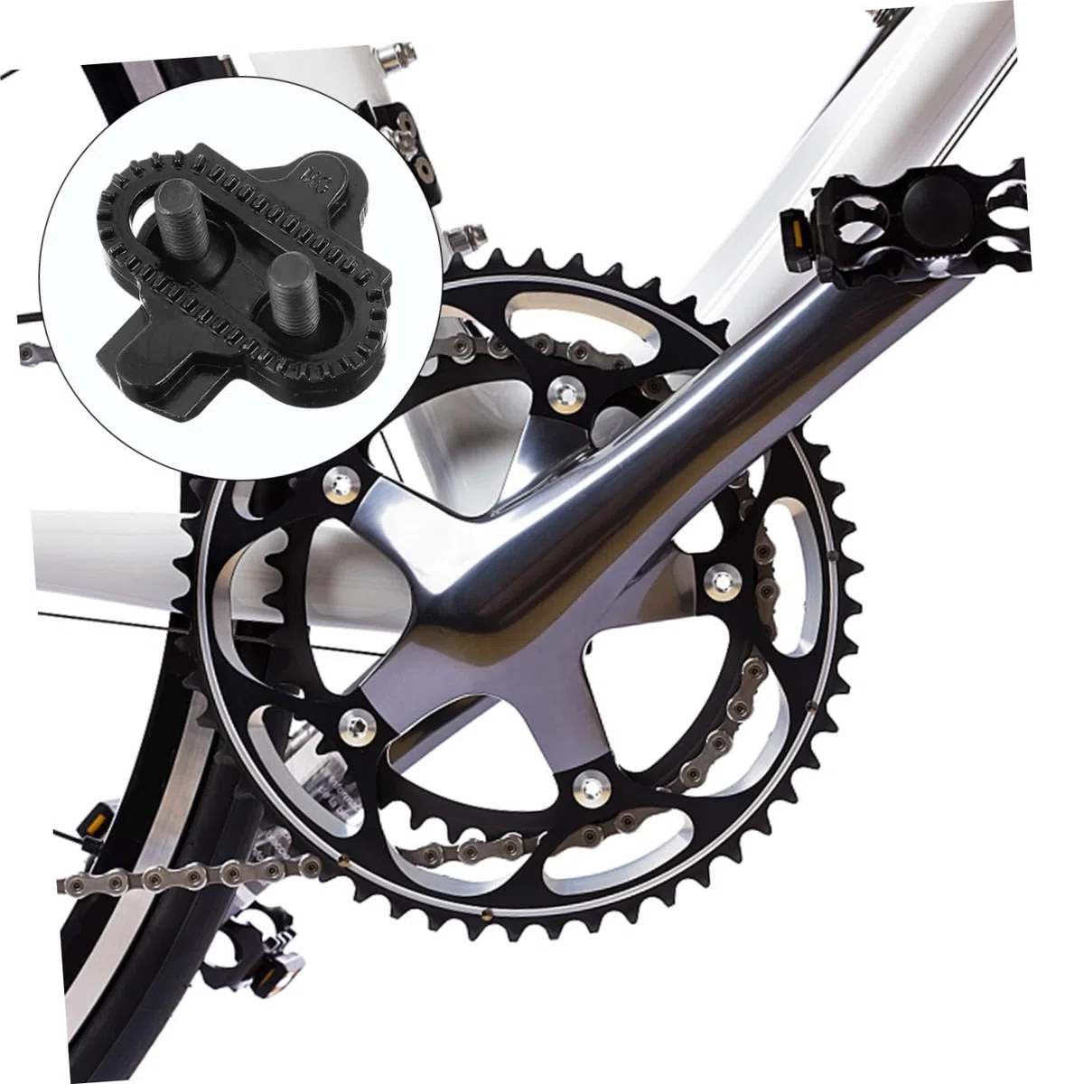 BESPORTBLE 2 Paia Di Tacchette Per Pedali Autobloccanti Per Ciclismo Robuste Tacchette Per Pedali Da Bici Per Strada E Montagna