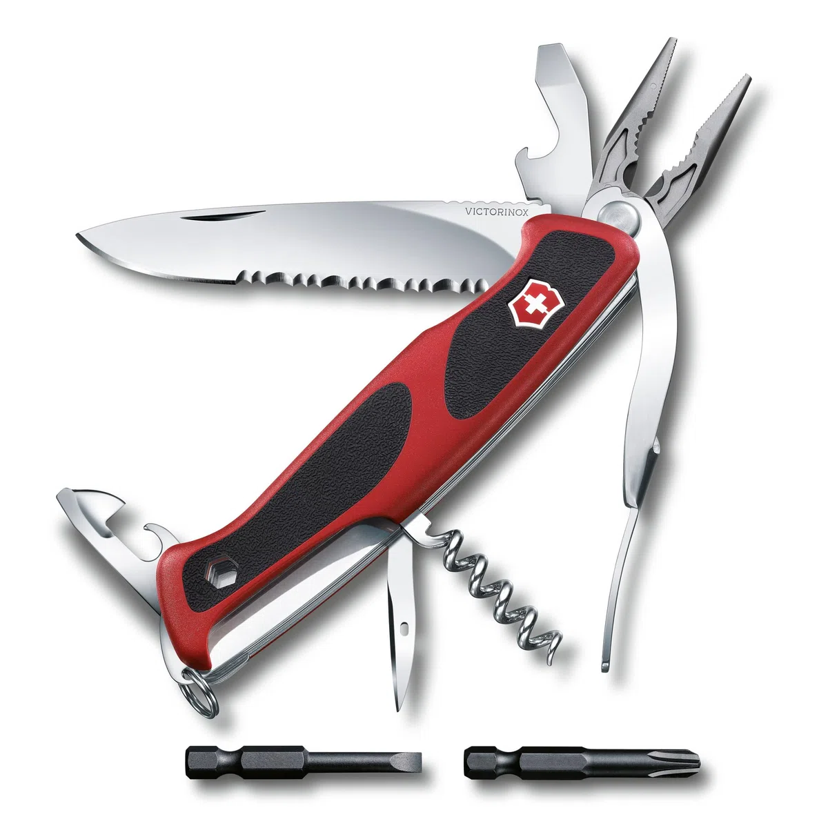Victorinox, Ranger 174 W Grip, Coltello Svizzero, Originale, Multiuso, Campeggio, 17 Funzioni, Needle-nose pliers, Nut wrench, Bloccabile