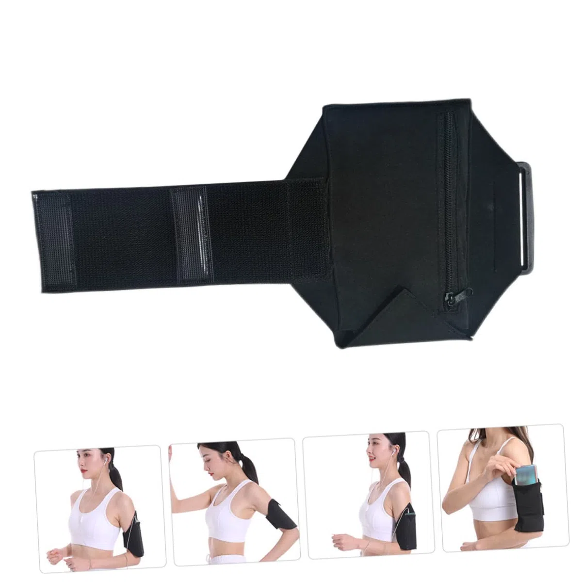 OSALADI 5pezzi Multifunzionale Per Smartphone Braccio e Polpaccio Per Escursionismo e Allenamento e Resistente Neoprene