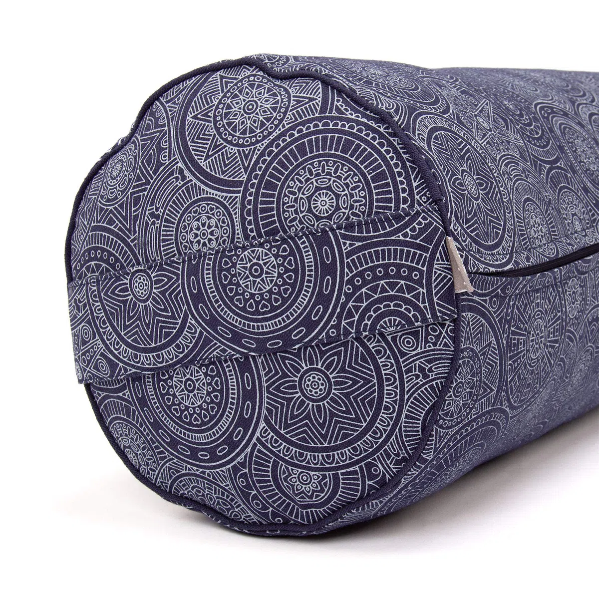 Bodhi Cuscino Bolster per Yoga Ø 23 cm | Maharaja Collection | Rivestimento Rimovibile e Lavabile in 100% Cotone | Rullino Yoga con Imbottitura di Farro Bio | Cuscino Yoga per Yoga Restaurativo & Yin
