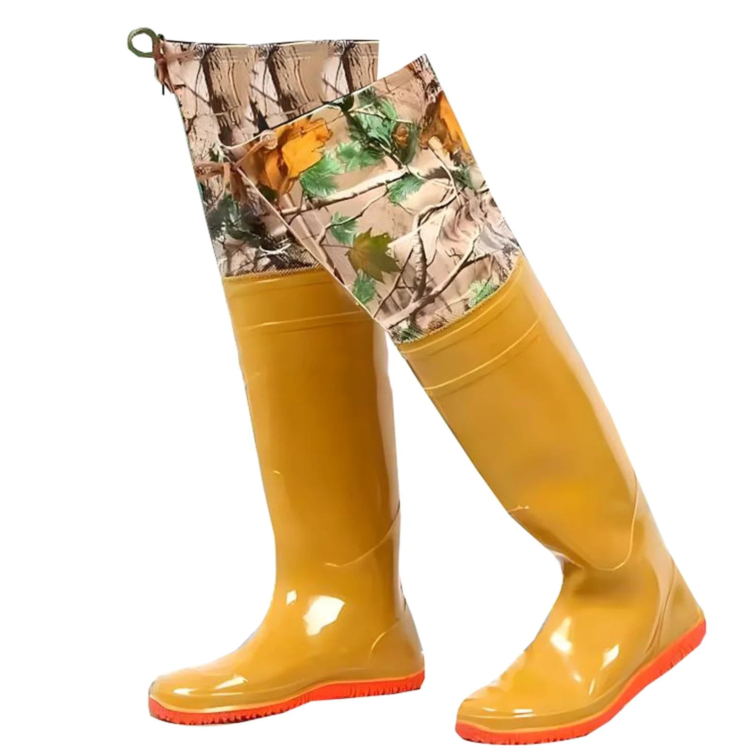 Trampolieri da Pesca | Trampolieri for uomo e donna, stivali da pesca impermeabili in PVC, colore giallo, taglie multiple (7,5 UK)