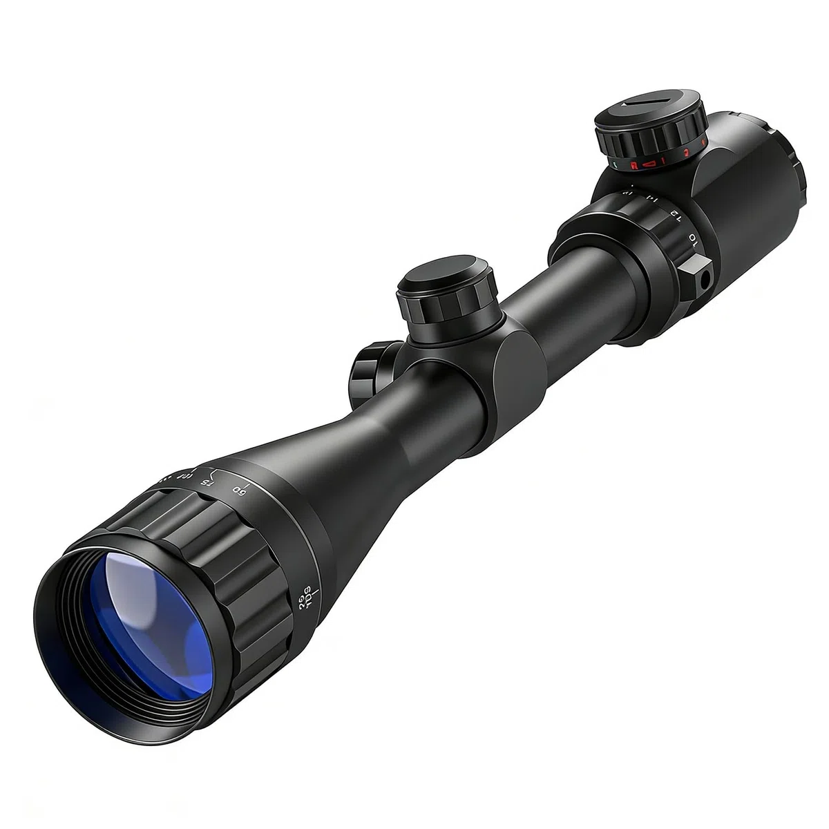 Paike 4-16x40 AOE Rifle Scope Mirino Illuminato Rosso e Verde con Supporto